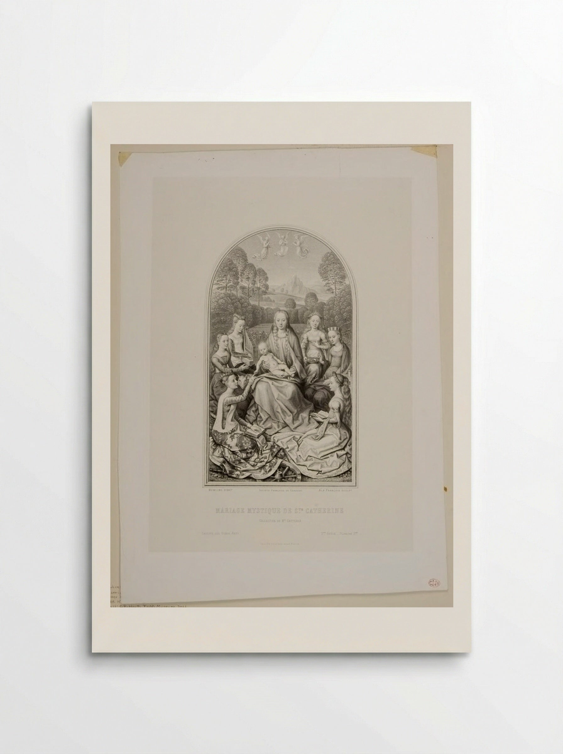 The Mystical Marriage of Saint Catherine - Alphonse François - Poster