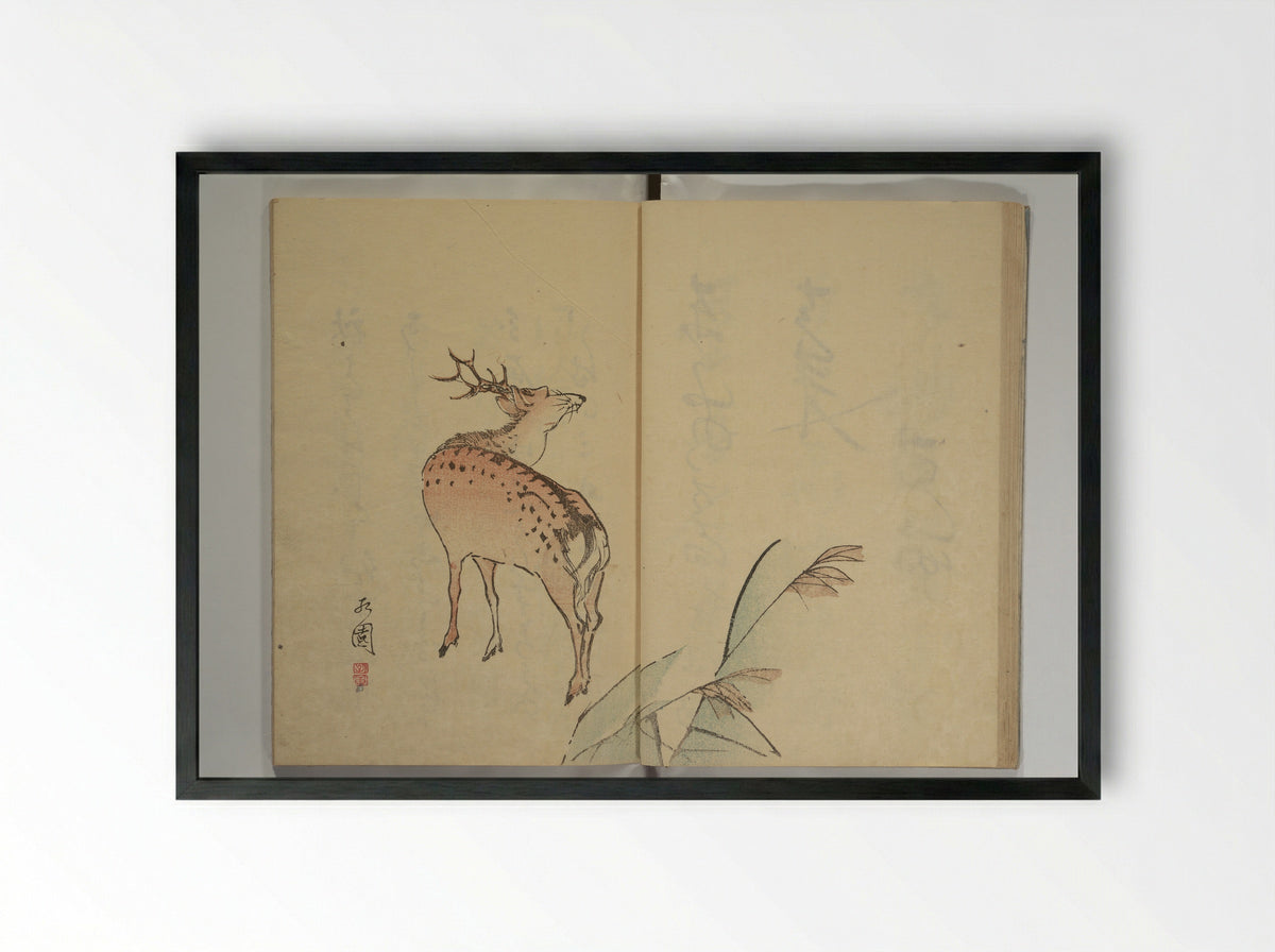 The Nanpo Album - Nagayama Kōin - Framed Print Black