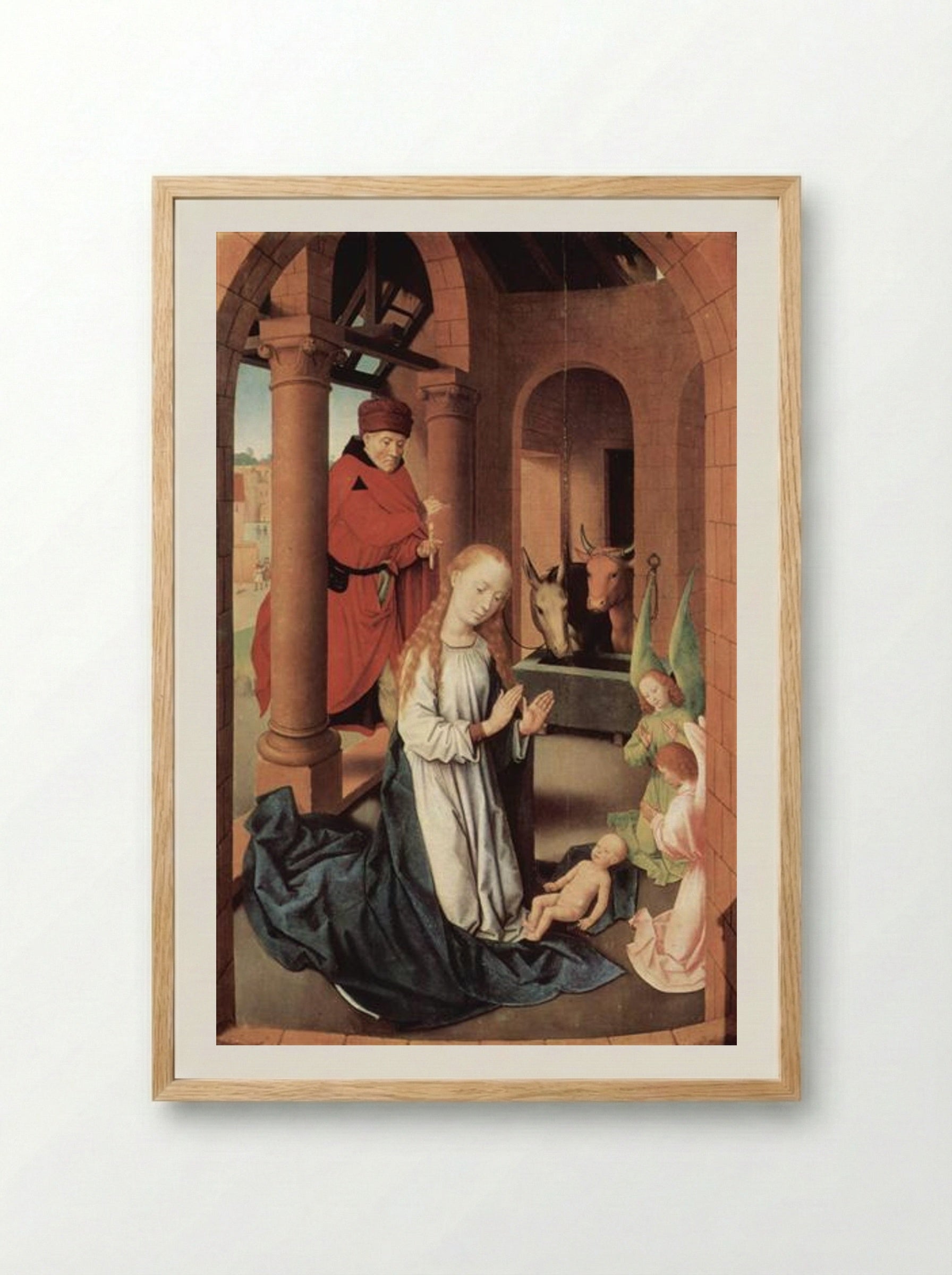 The Nativity - Hans Memling - Framed Print Wood
