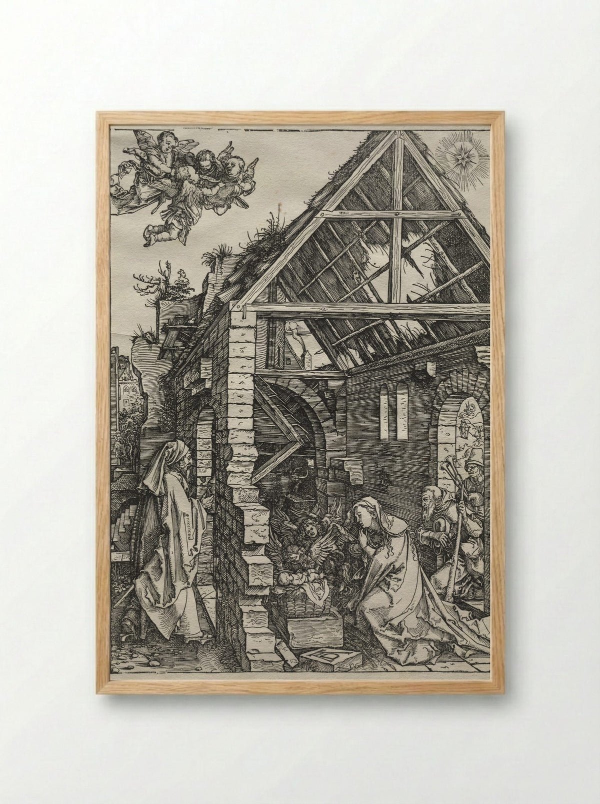 The Nativity - Albrecht Dürer - Framed Print Wood