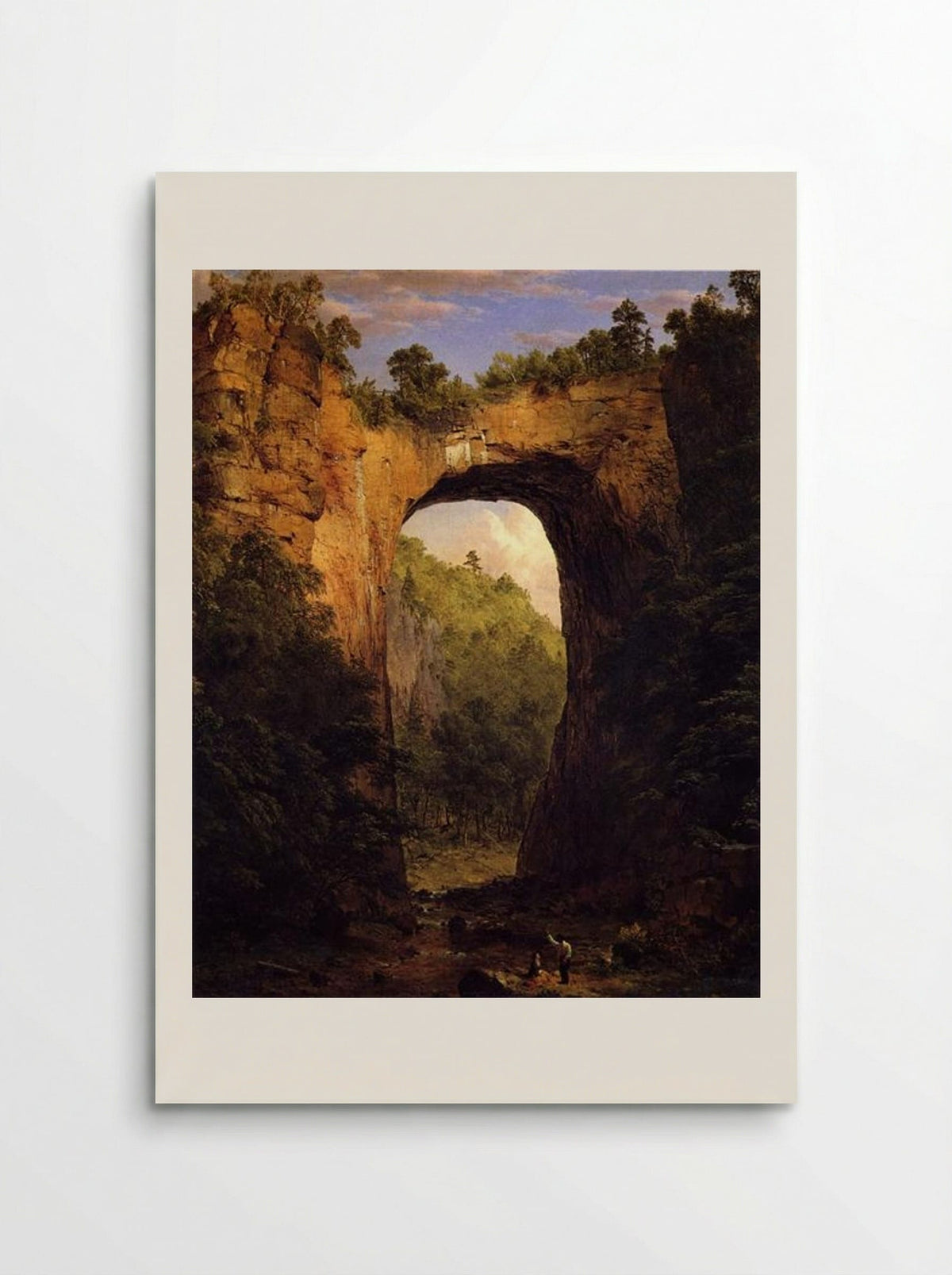 The Natural Bridge, Virginia - Frederic Edwin Church - Poster