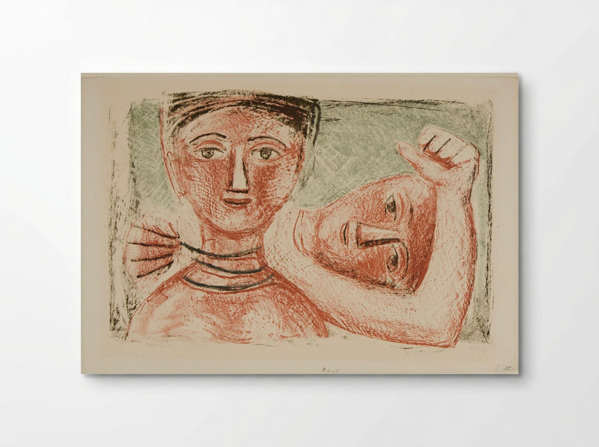 The Necklace - Massimo Campigli - Poster