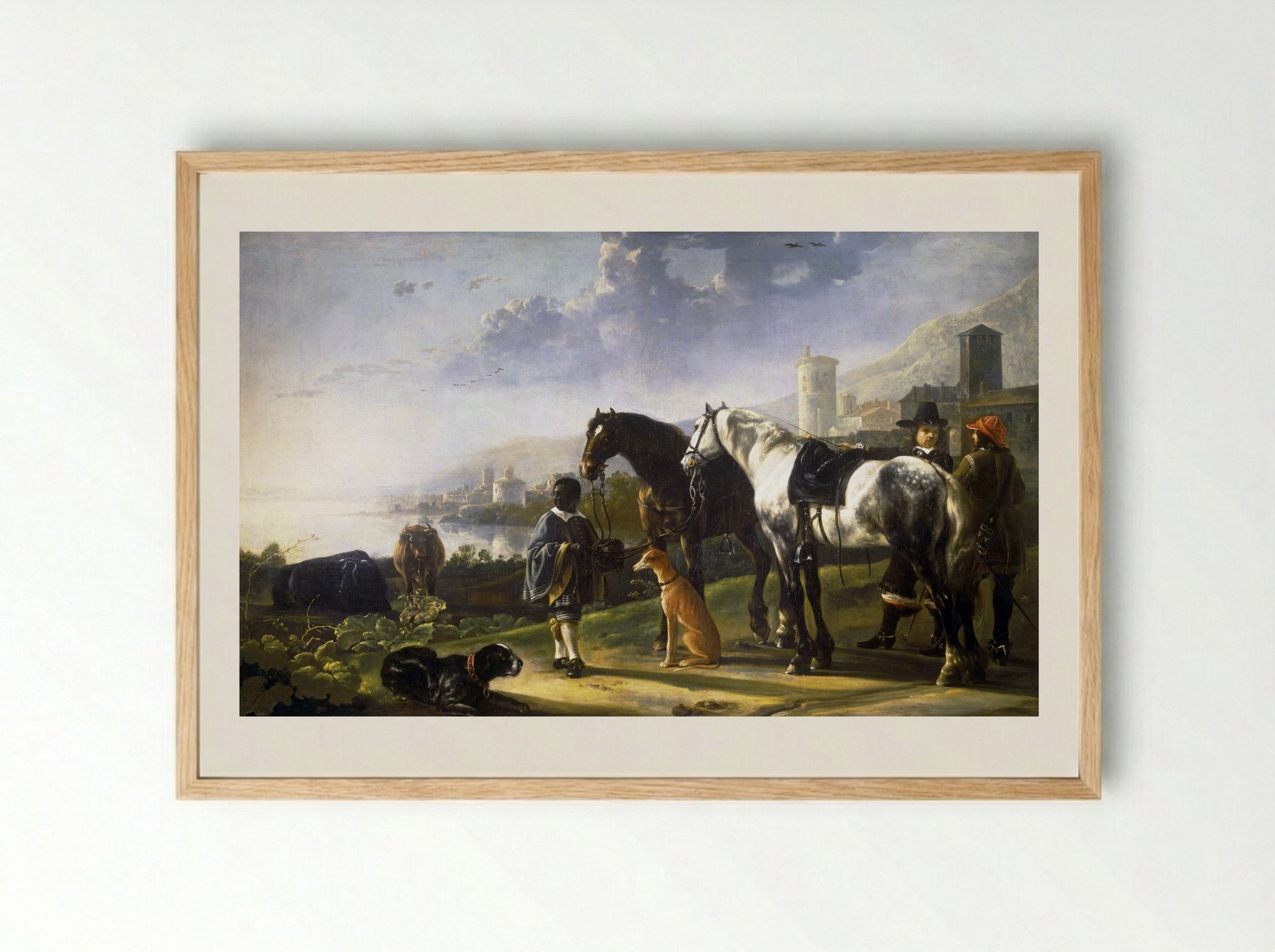 The Negro Page - Aelbert Cuyp - Framed Print Wood