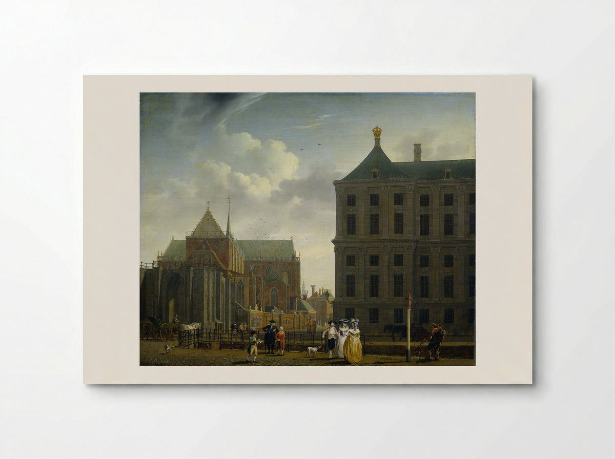 The Nieuwe Kerk and the Town Hall on the Dam in Amsterdam - Isaac Ouwater - Poster