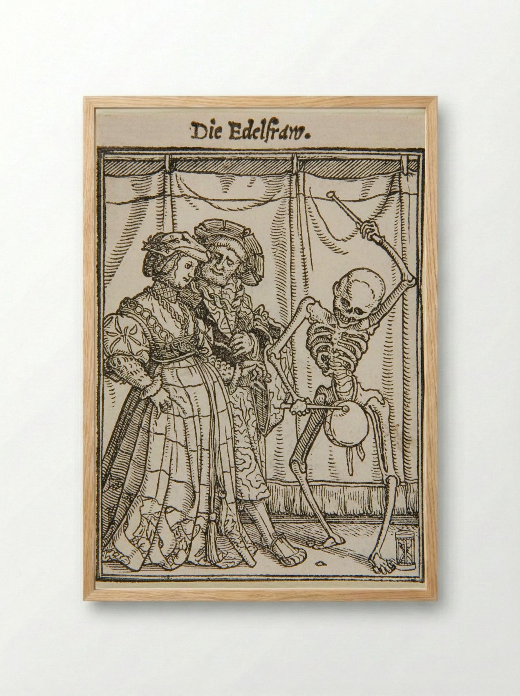 The Noblewoman - Hans Holbein the Younger - Framed Print Wood