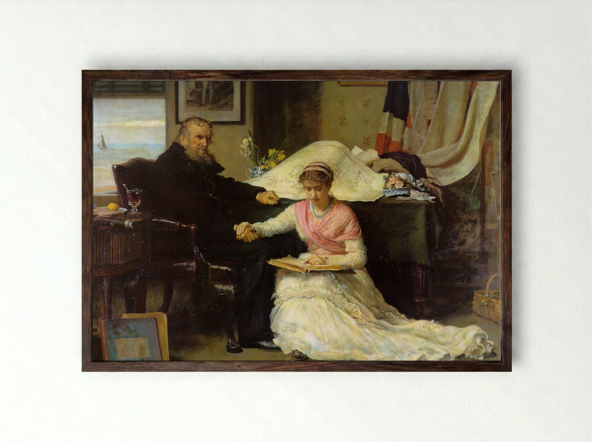 The North-West Passage - John Everett Millais - Framed Print Dark Wood