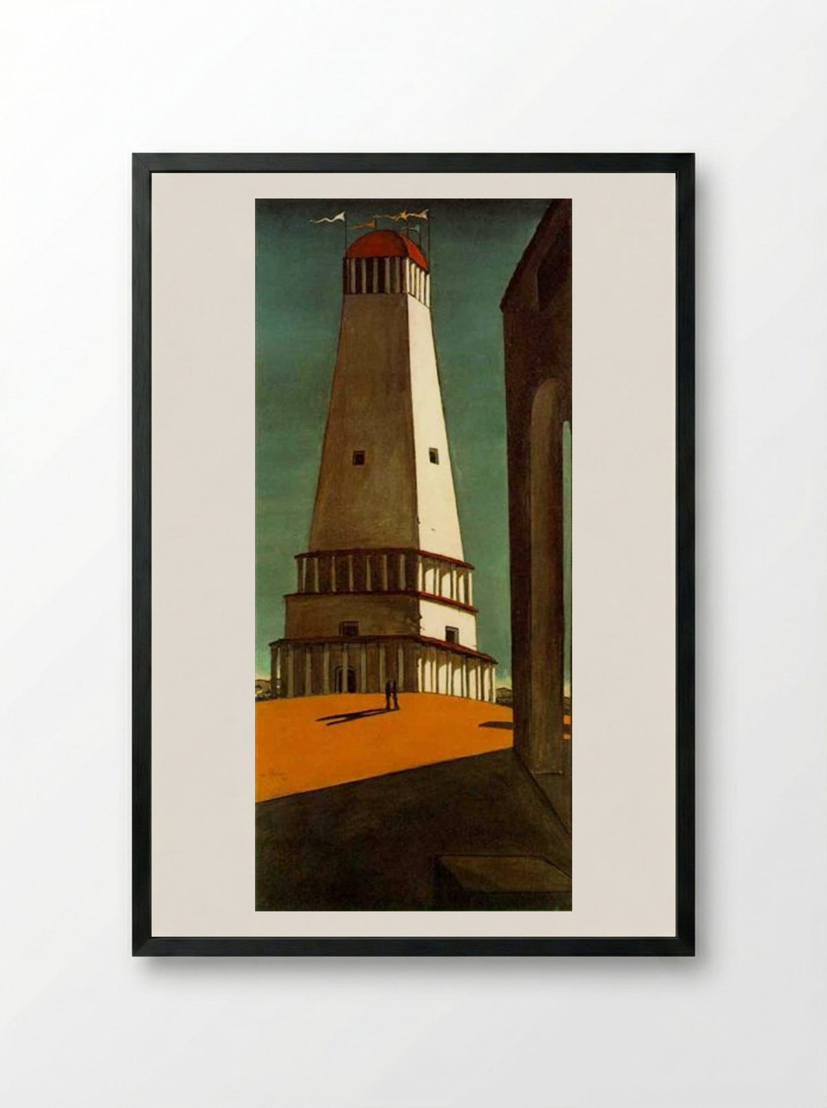 The Nostalgia of the Infinite - Giorgio de Chirico - Framed Print Black