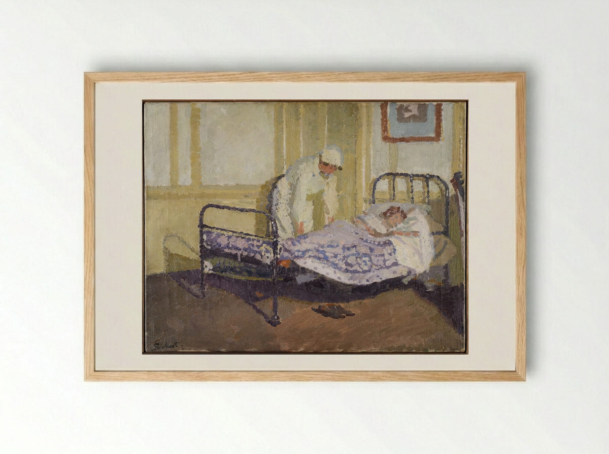 The Nurse - Walter Sickert - Framed Print Wood