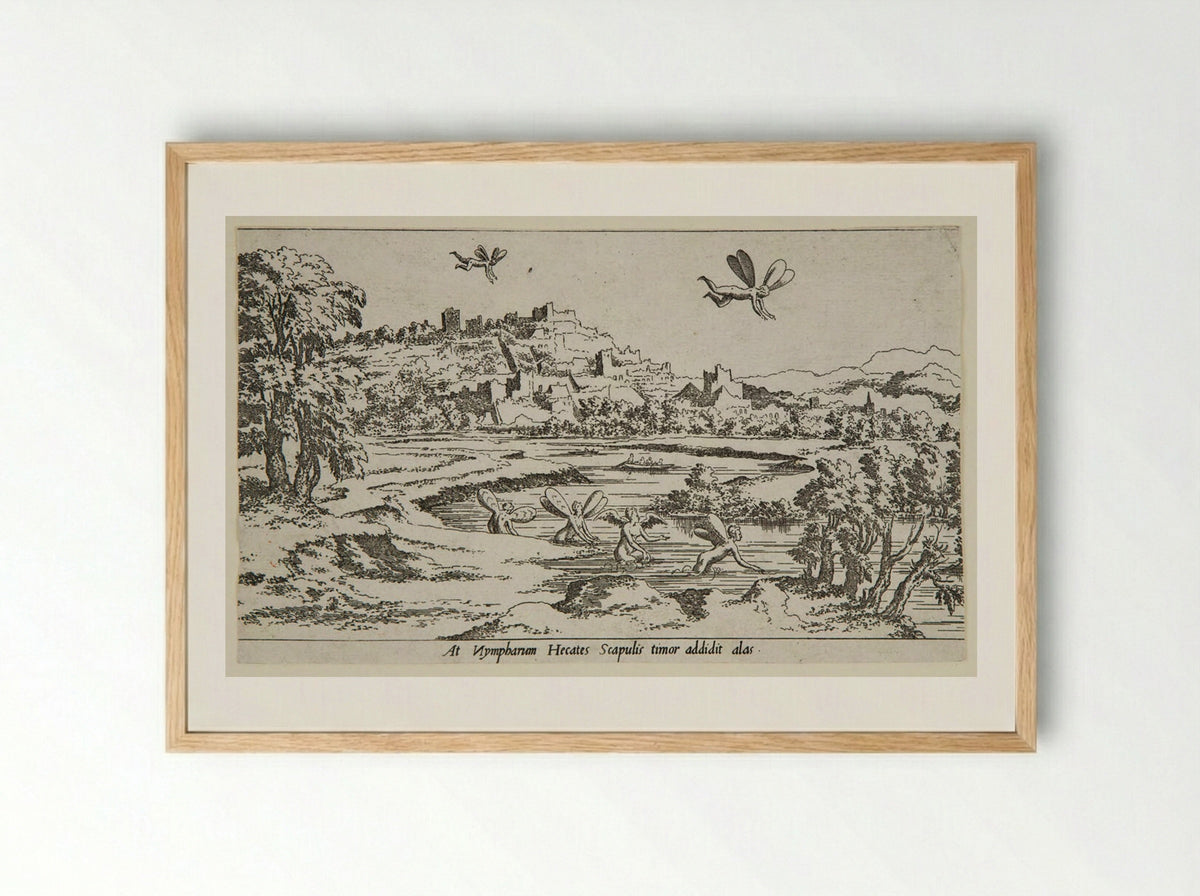 The Nympharium - Léon Davent - Framed Print Wood