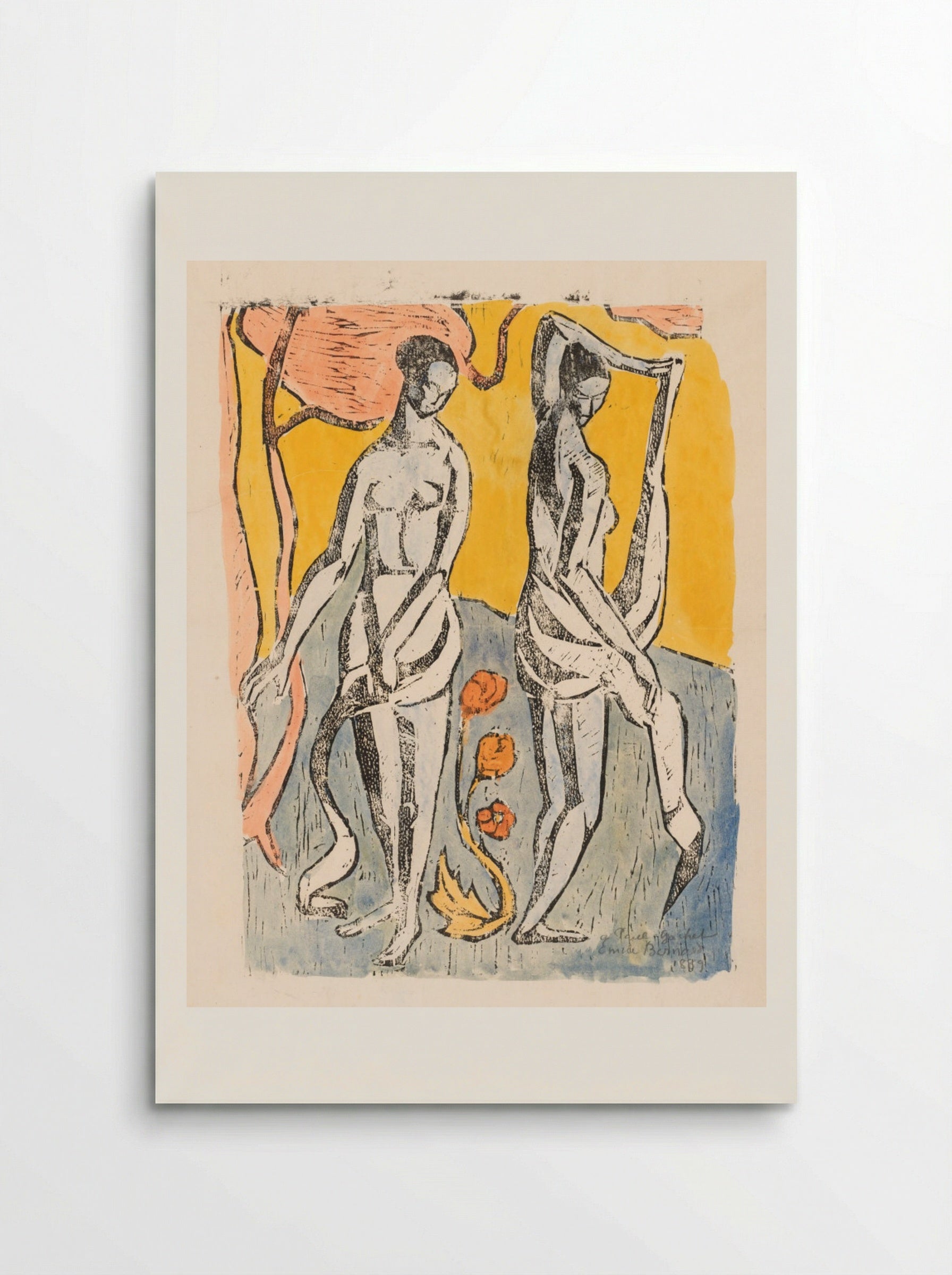 The Nymphs - Émile Bernard - Poster