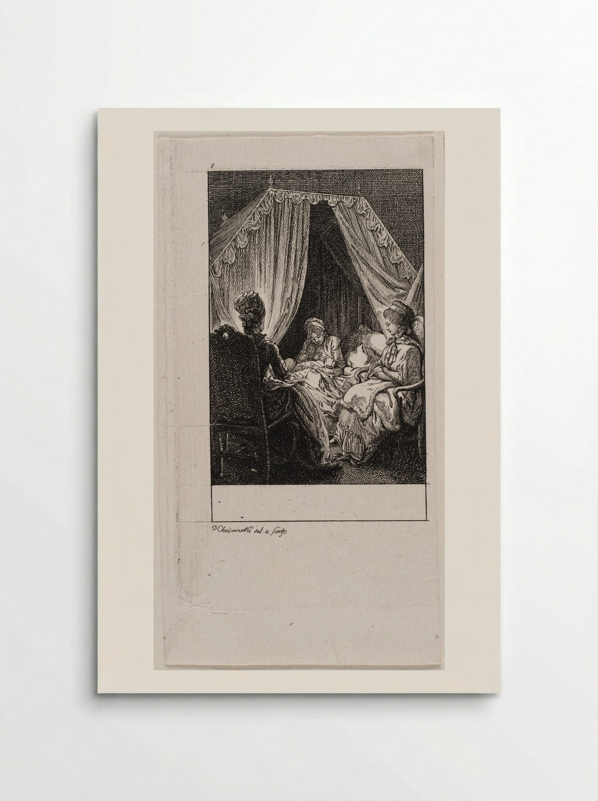 The Occupations of Women: Visiting - Daniel Nikolaus Chodowiecki - Poster