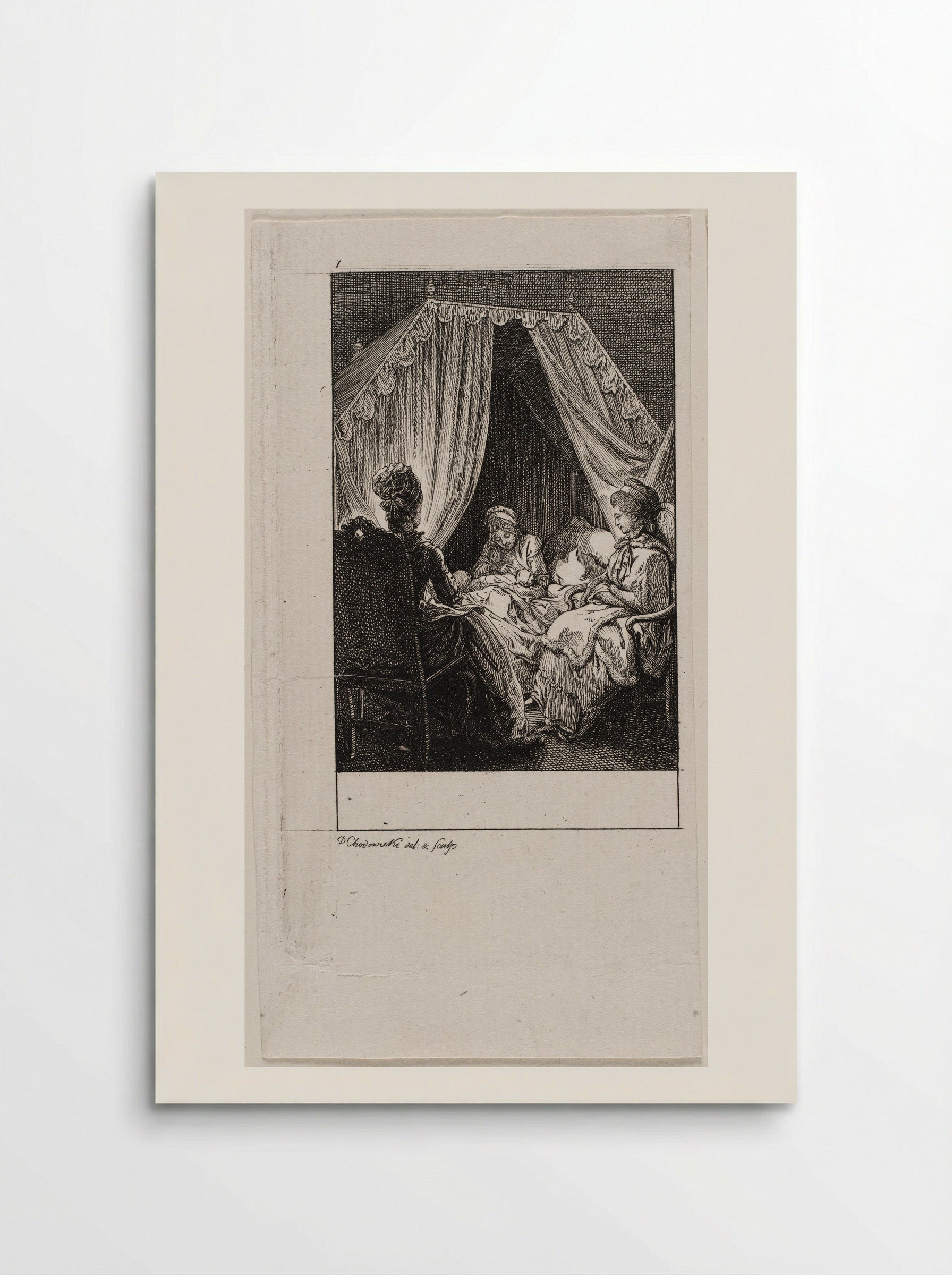 The Occupations of Women: Visiting - Daniel Nikolaus Chodowiecki - Poster