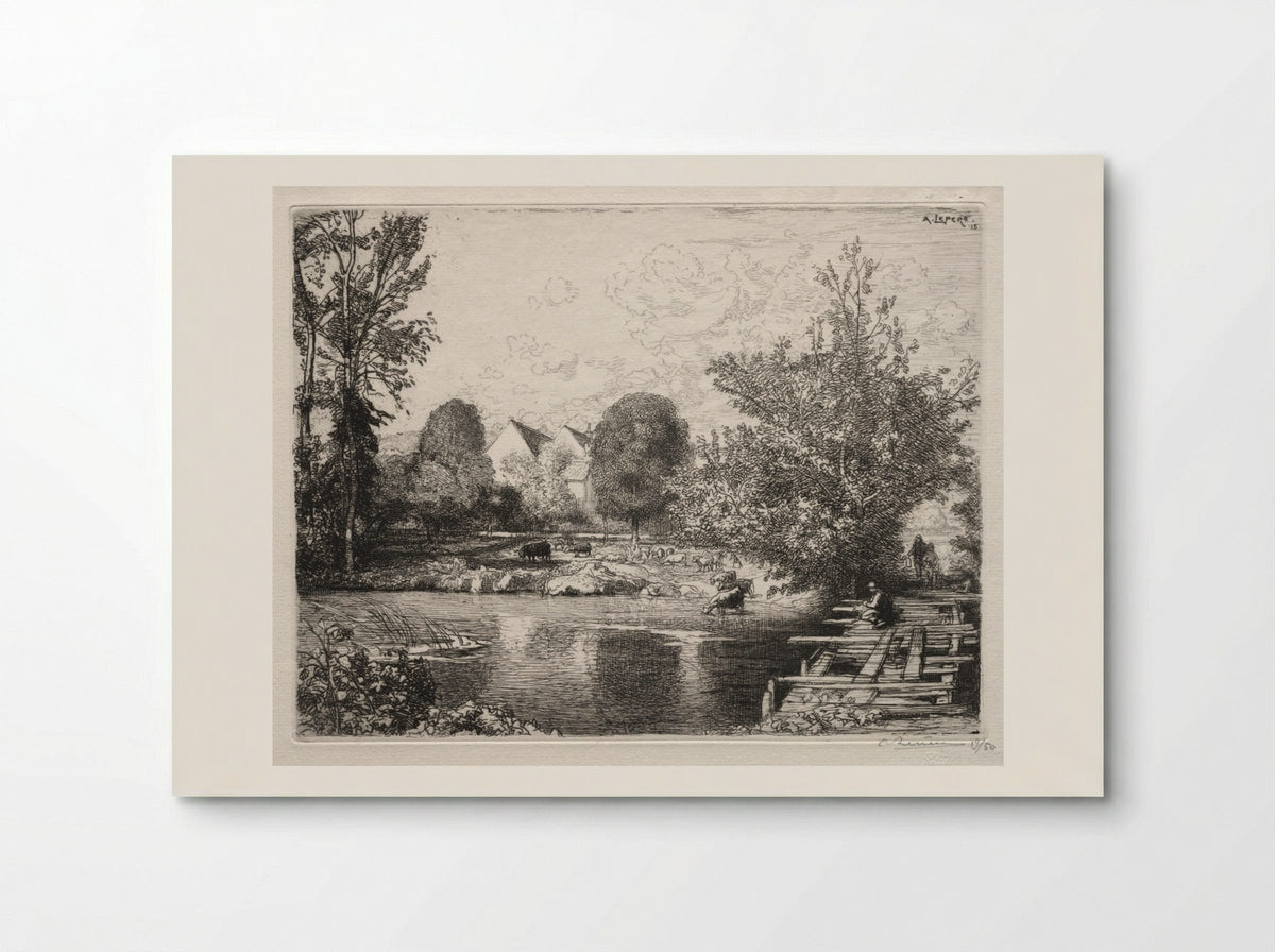 The Old Footbridge - Auguste Louis Lepère - Poster