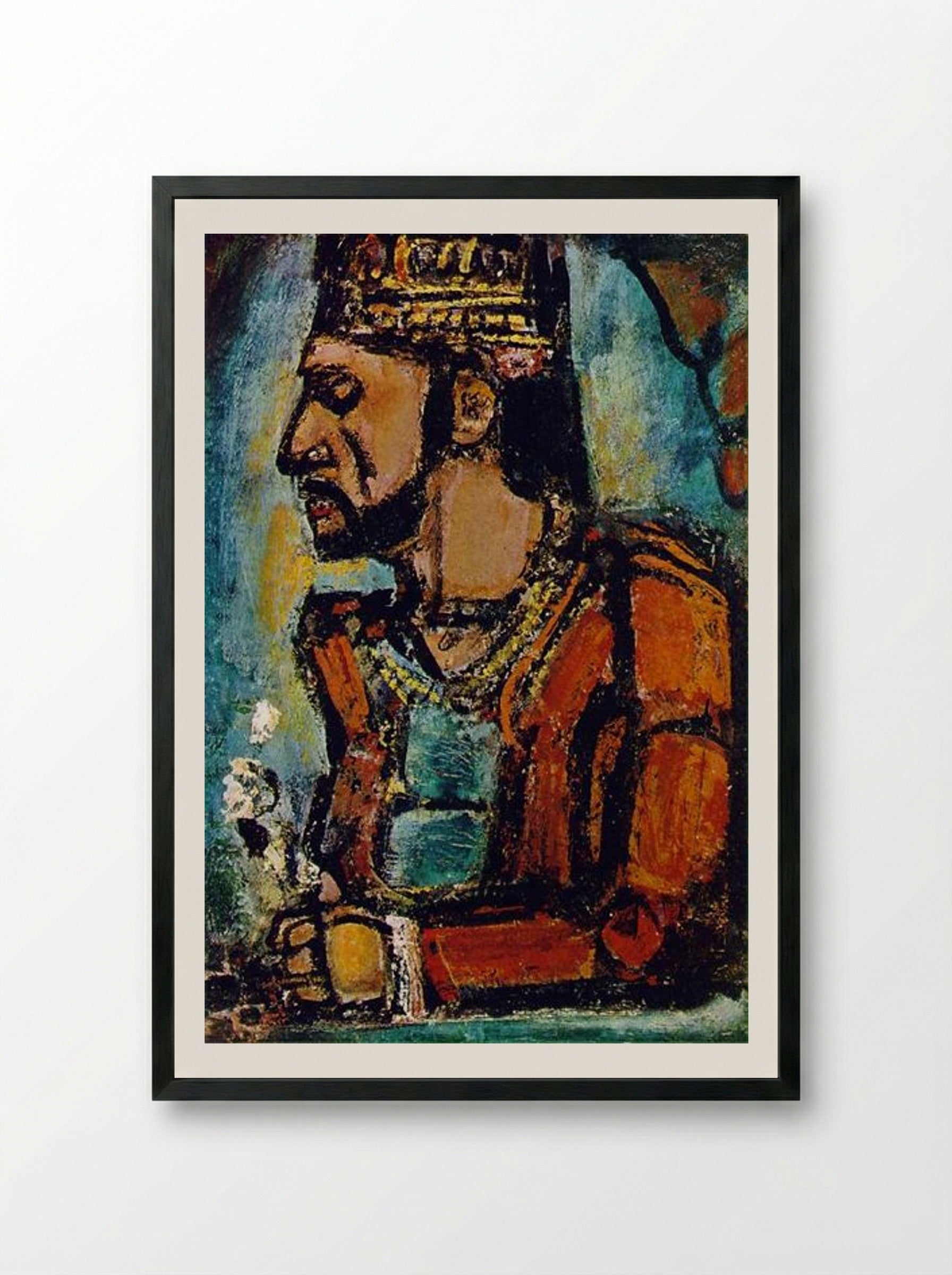The Old King - Georges Rouault - Framed Print Black