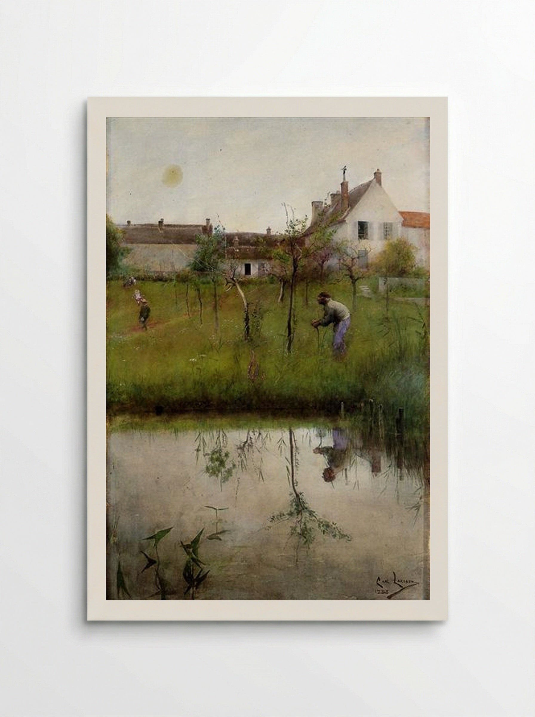 The Old Man and the New Trees - Carl Larsson - Poster