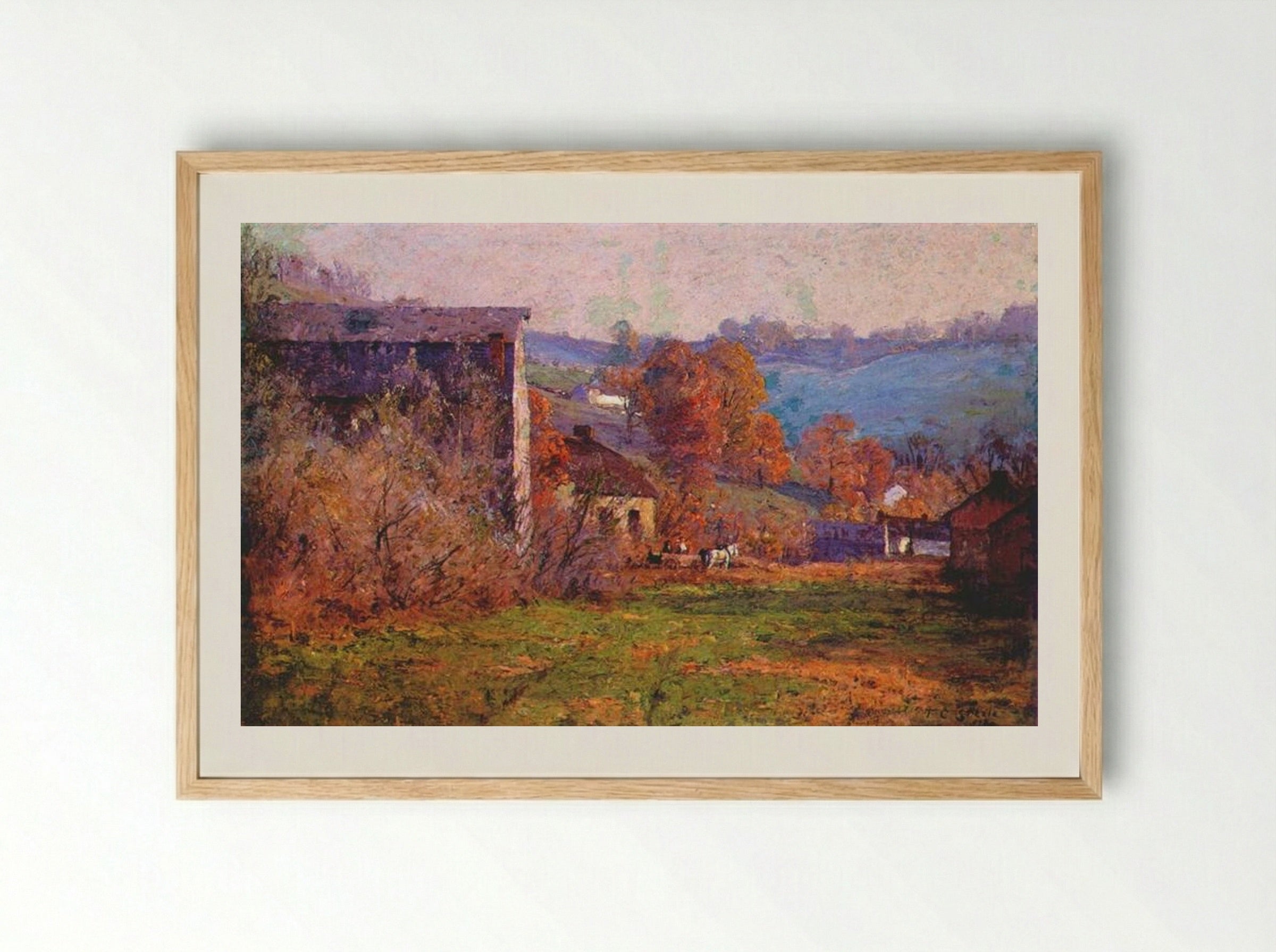 The Old Mills - T. C. Steele - Framed Print Wood