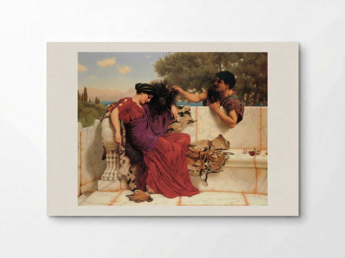 The Old, Old Story - John William Godward - Poster
