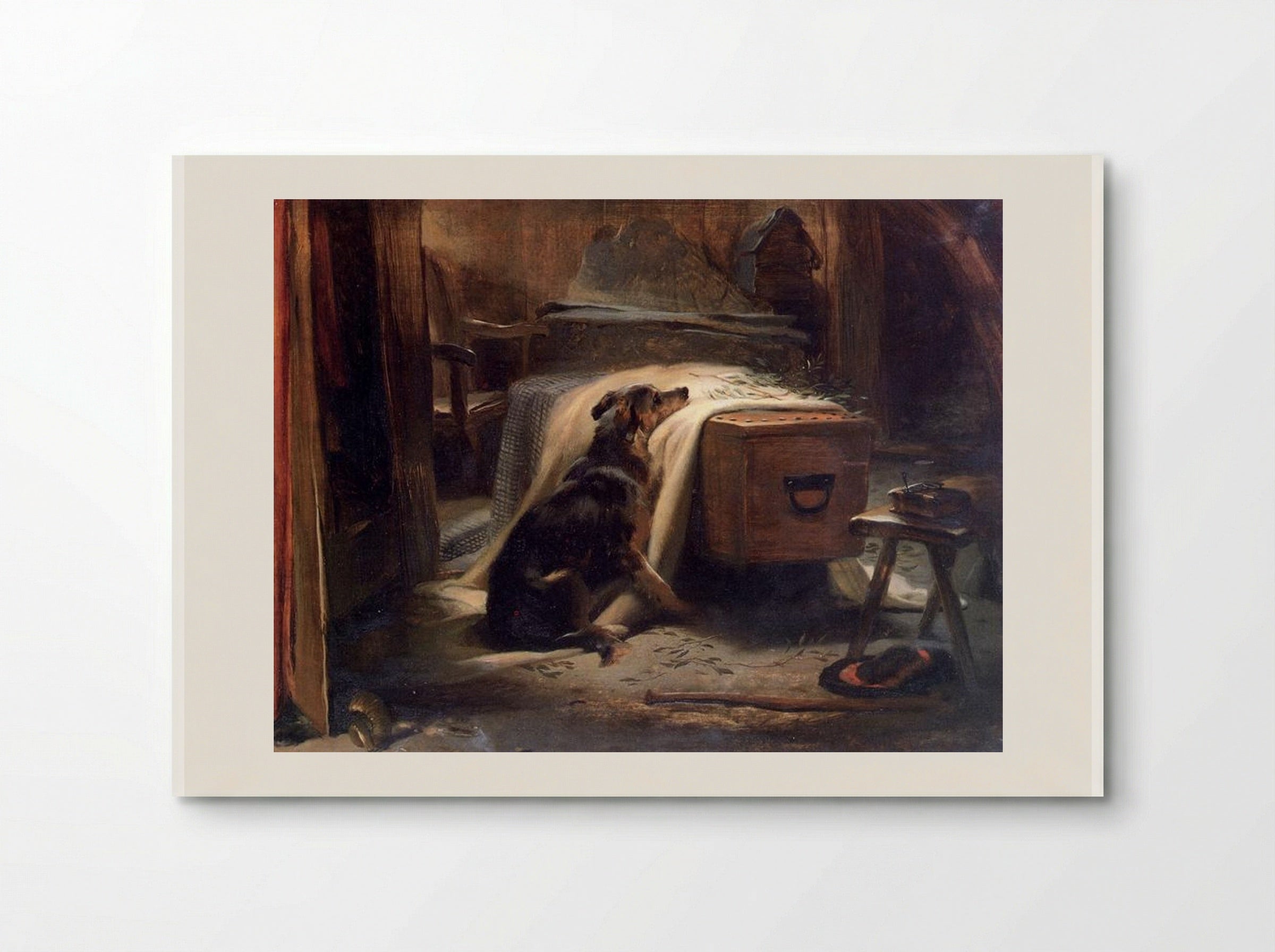 The Old Shepherd's Chief Mourner - Edwin Henry Landseer - Poster