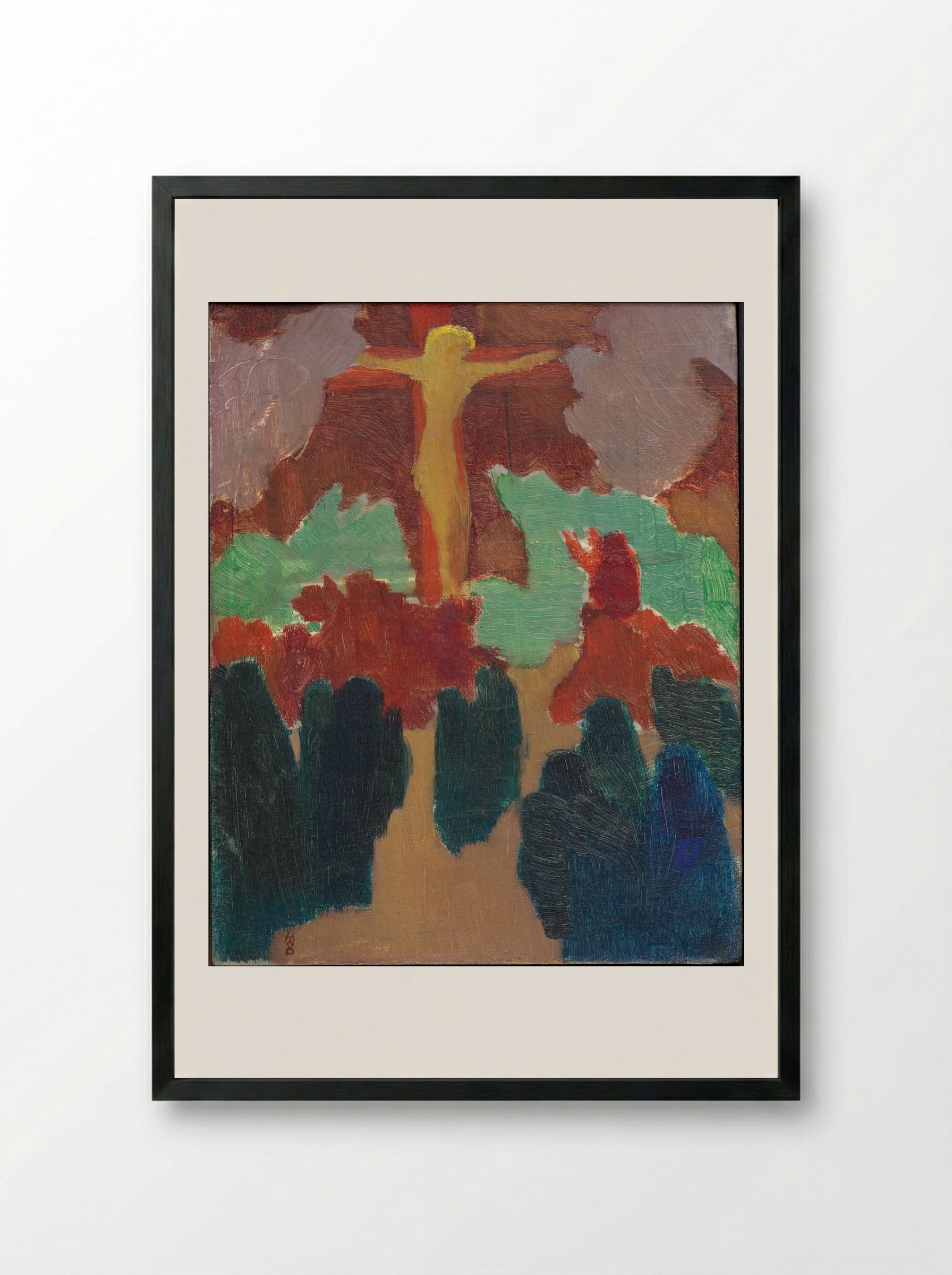 The Orange Christ - Maurice Denis - Framed Print Black