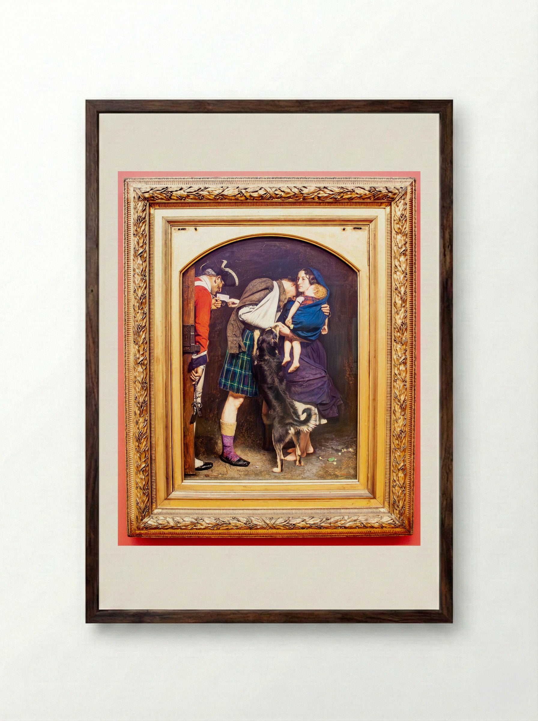 The Order of Release, 1746 - John Everett Millais - Framed Print Dark Wood