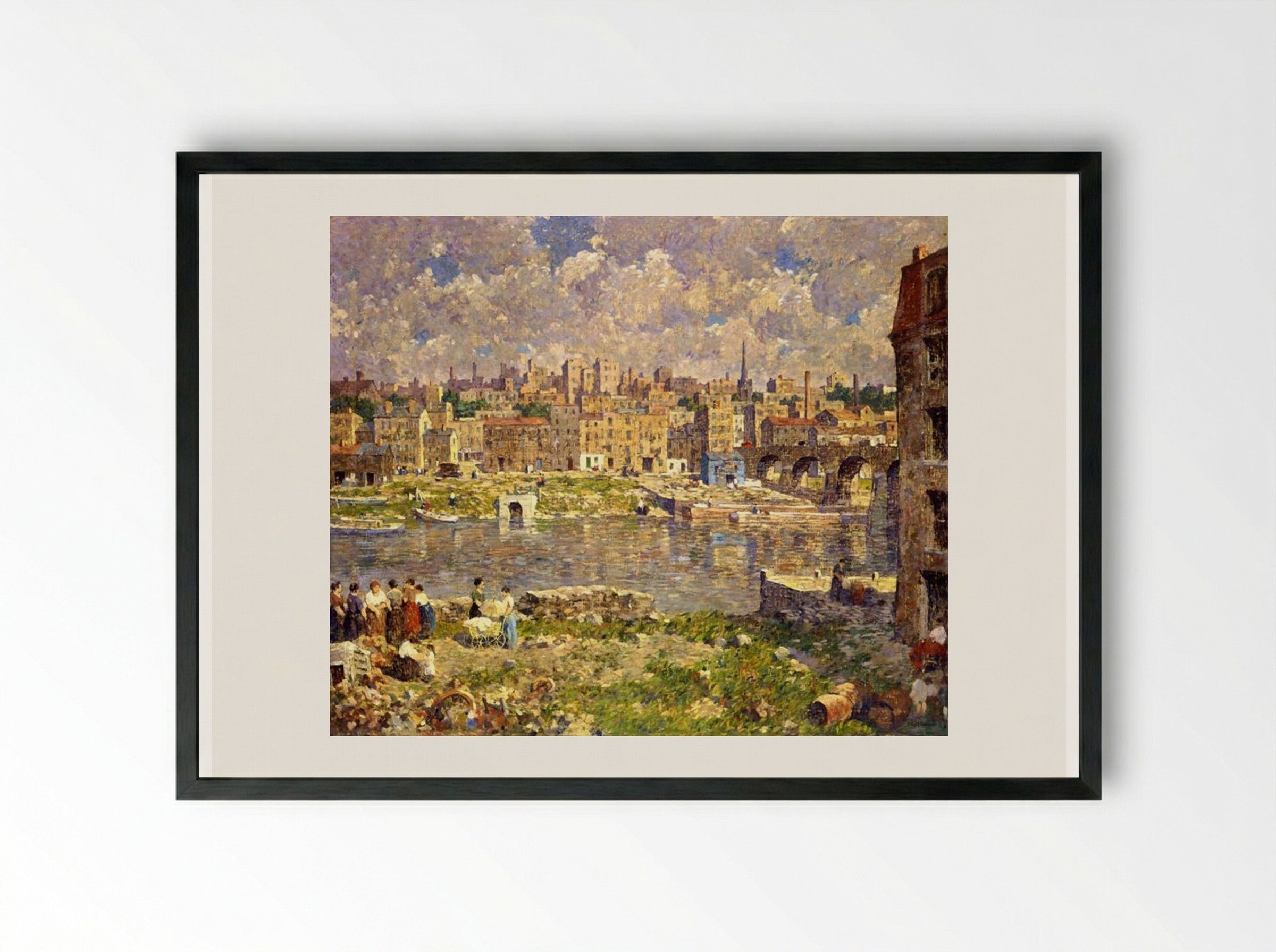 The Other Shore - Robert Spencer - Framed Print Black