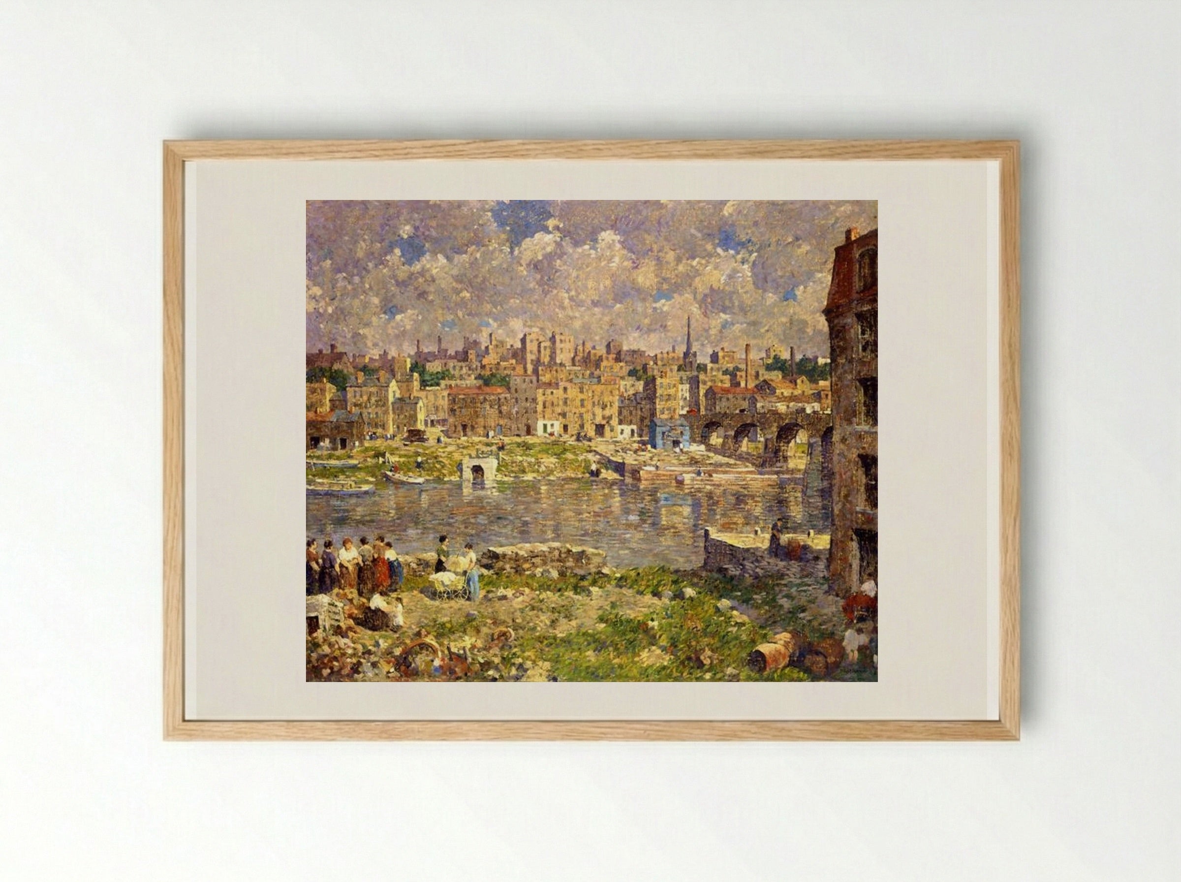 The Other Shore - Robert Spencer - Framed Print Wood