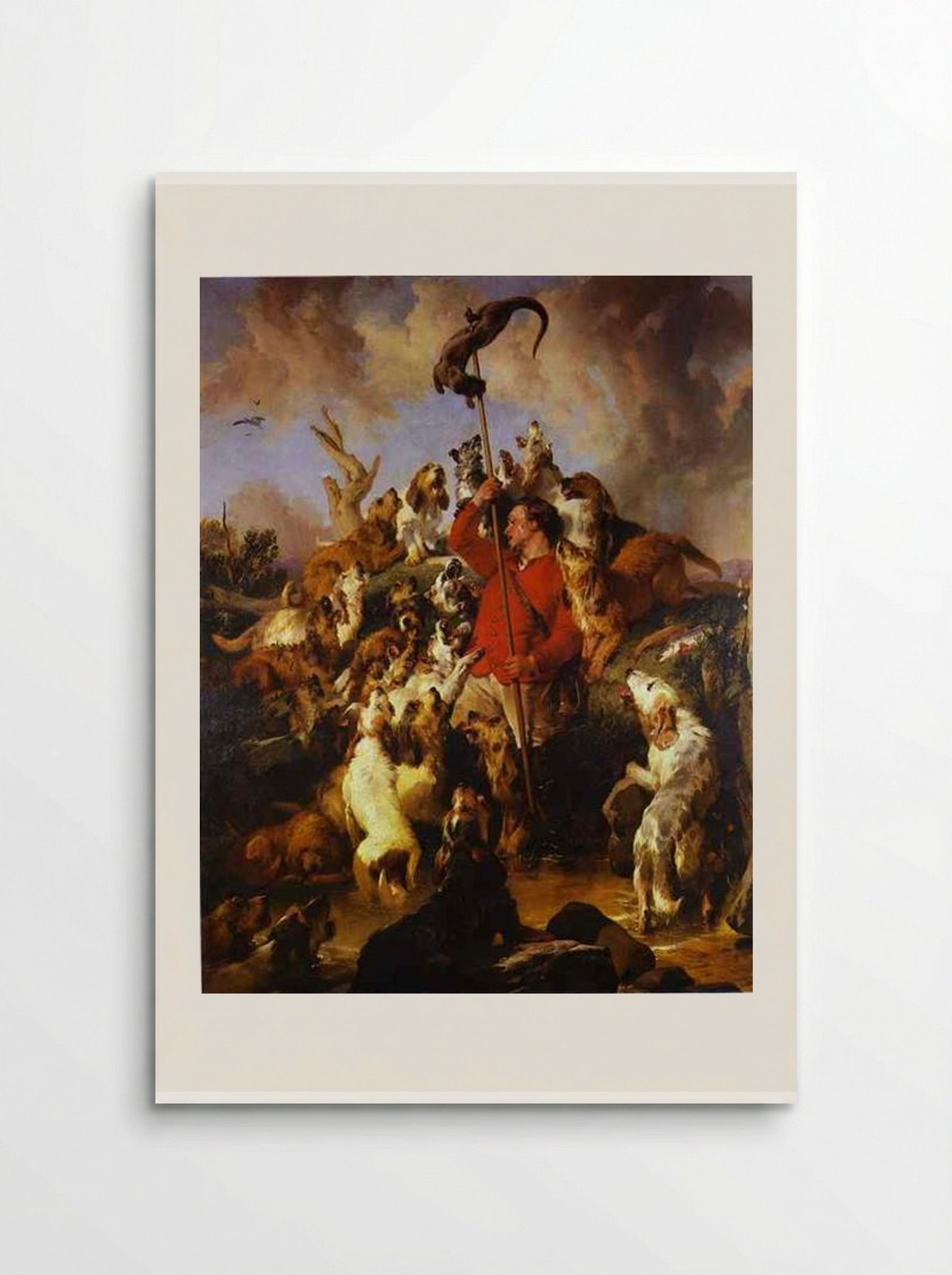 The Otter Hunt - Edwin Henry Landseer - Poster