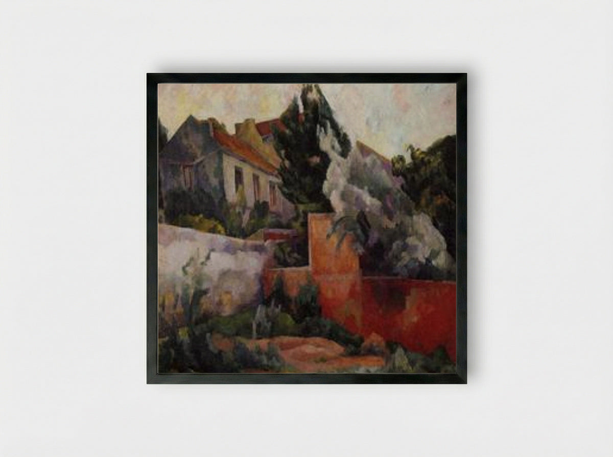 The Outskirts of Paris - Diego Rivera - Framed Print Black
