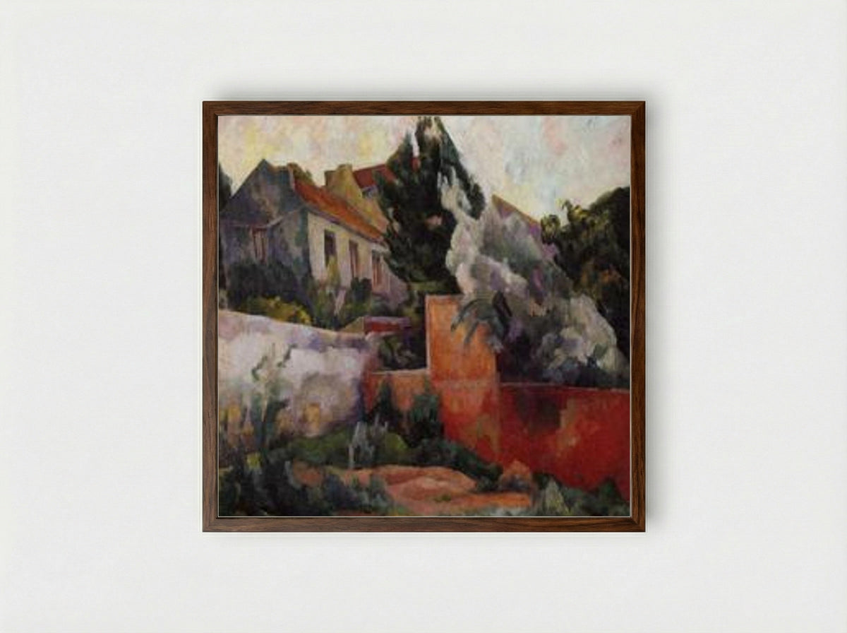 The Outskirts of Paris - Diego Rivera - Framed Print Dark Wood
