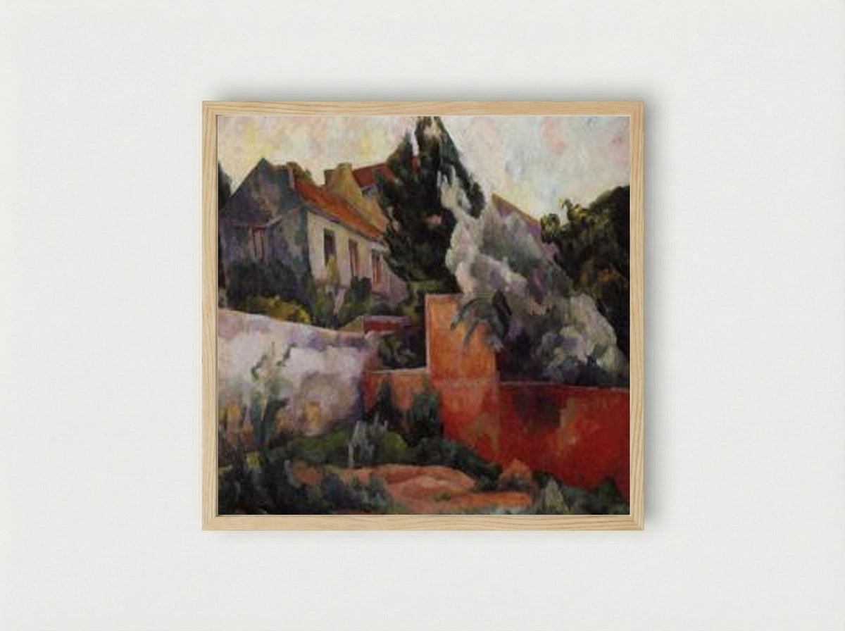 The Outskirts of Paris - Diego Rivera - Framed Print Wood