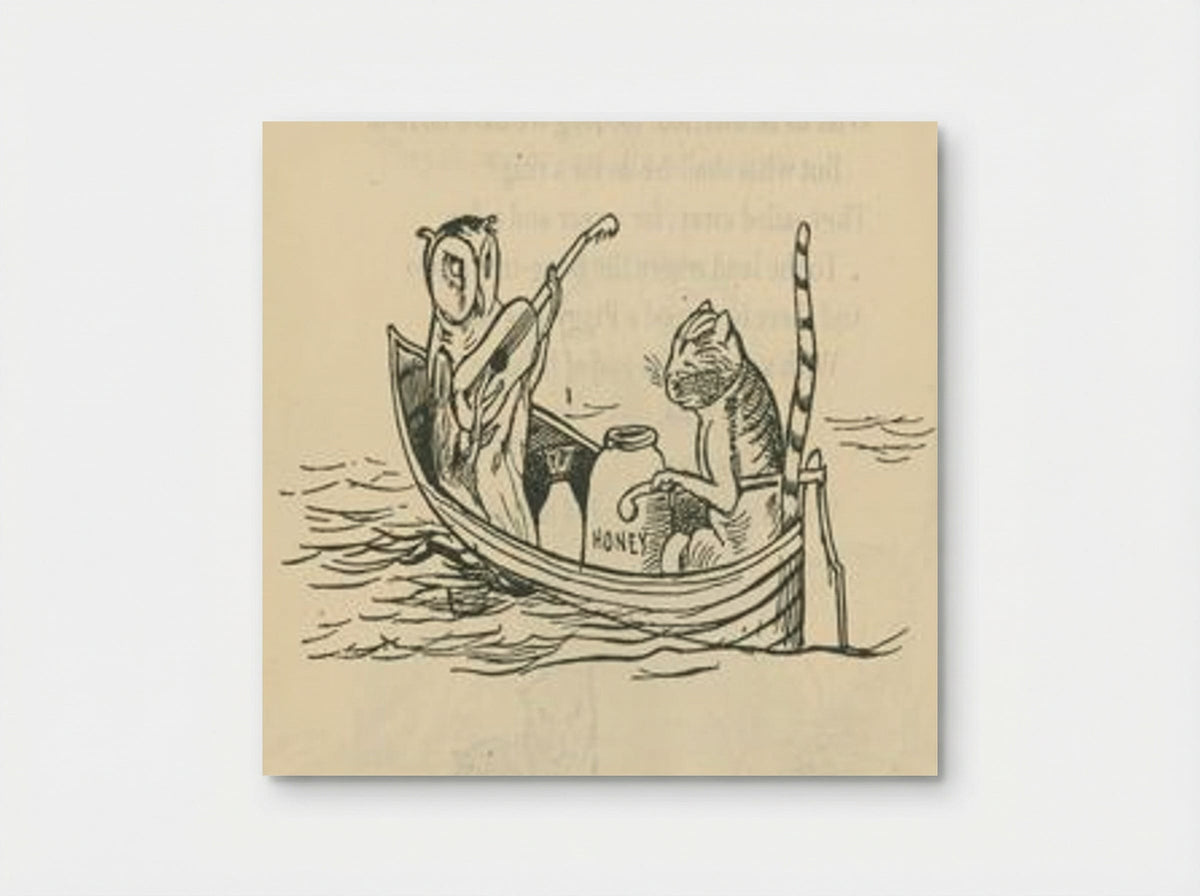 The Owl and the Pussycat - Edward Lear - Poster