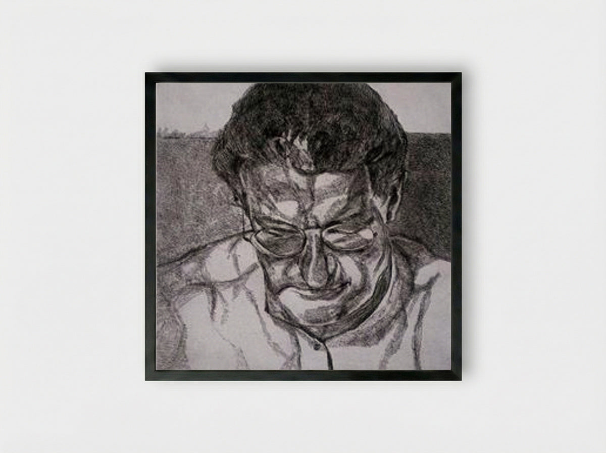 The Painter's Doctor - Lucian Freud - Framed Print Black