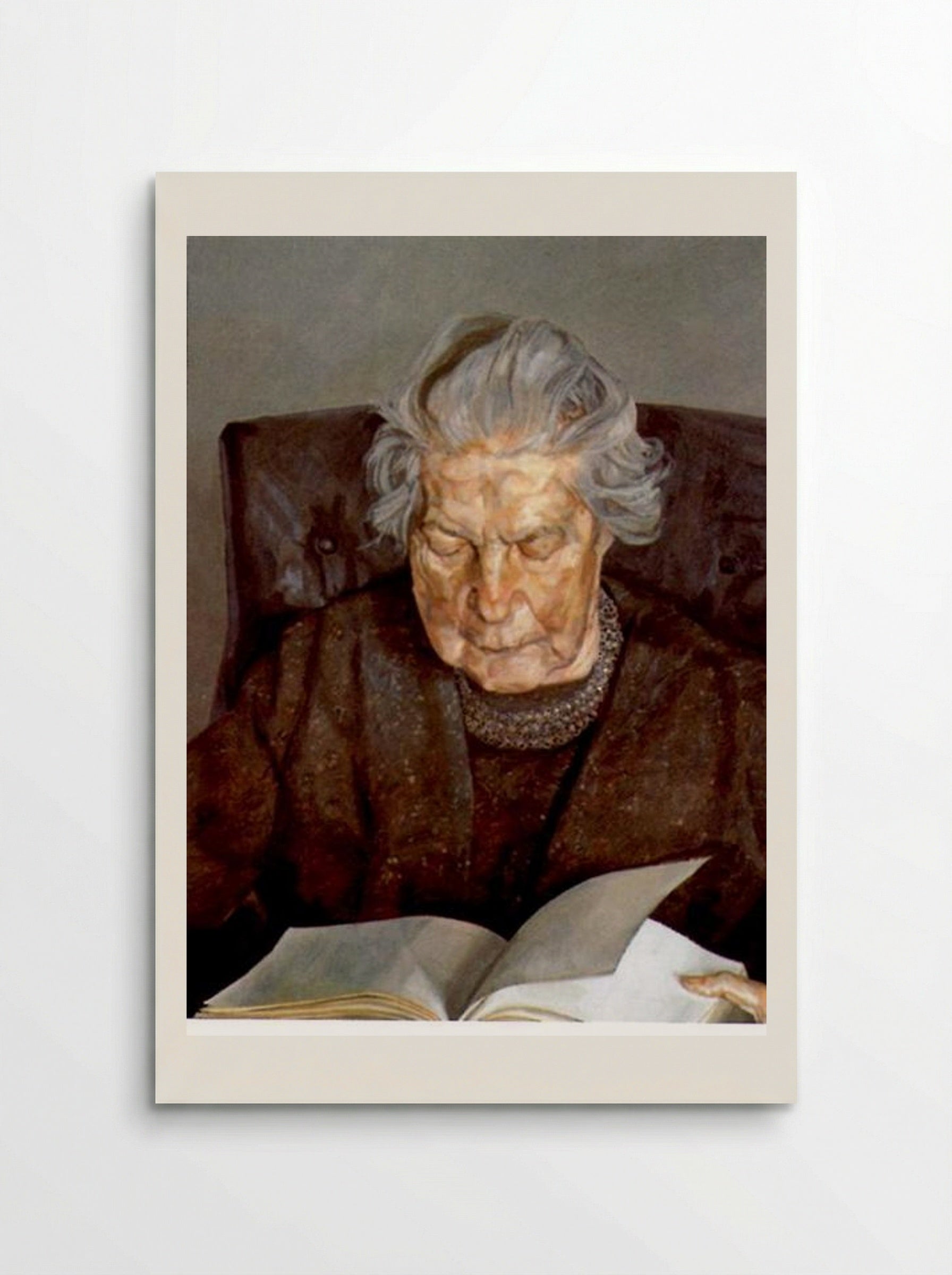 The Painter's Mother Reading - Lucian Freud - Poster