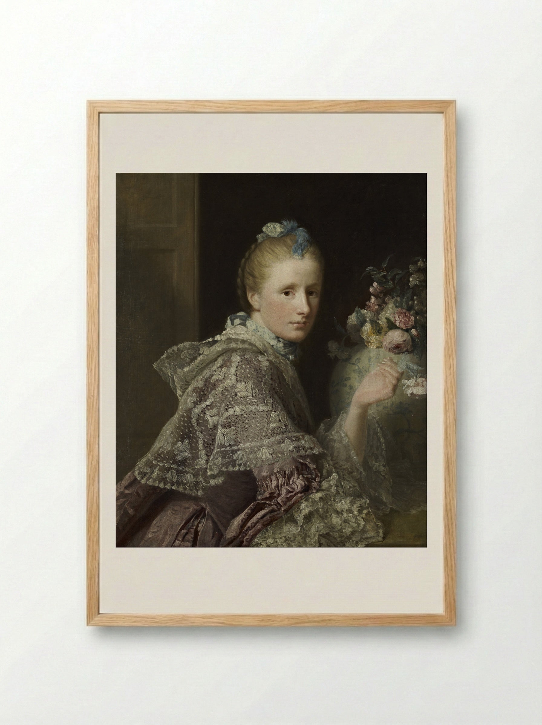 The Painter's Wife, Margaret Lindsay - Allan Ramsay - Framed Print Wood