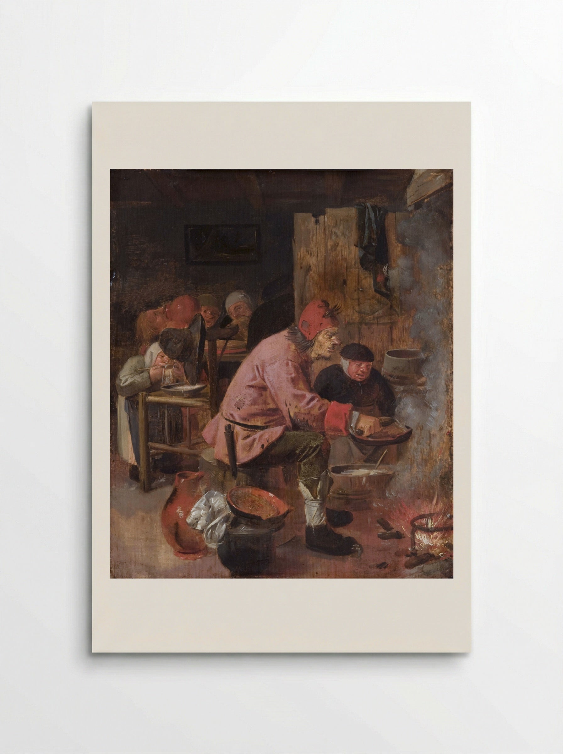 The Pancake Baker - Adriaen Brouwer - Poster