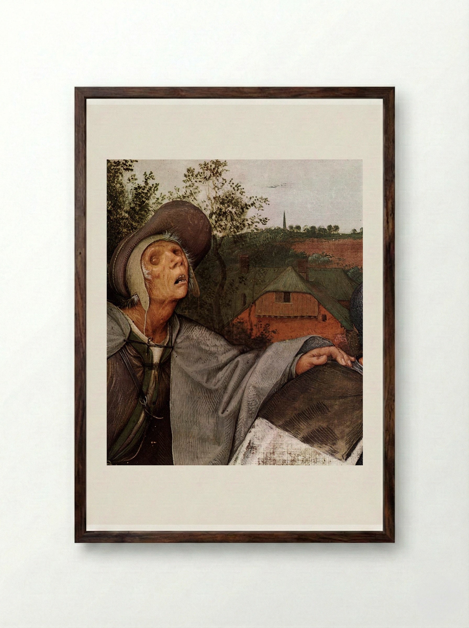The Parable of the Blind - Pieter Bruegel the Elder - Framed Print Dark Wood