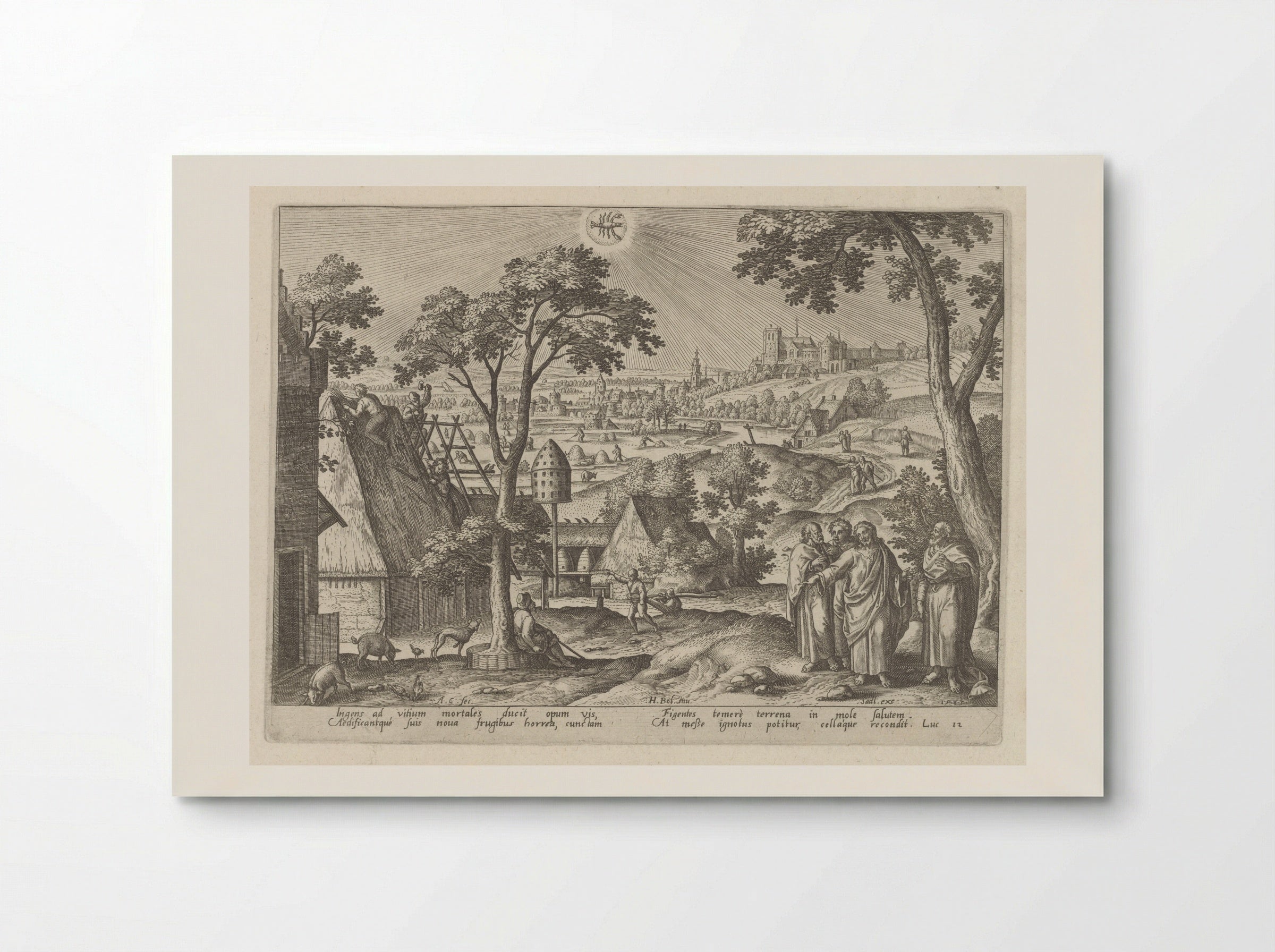 The Parable of the Rich Fool - Adriaen Collaert - Poster