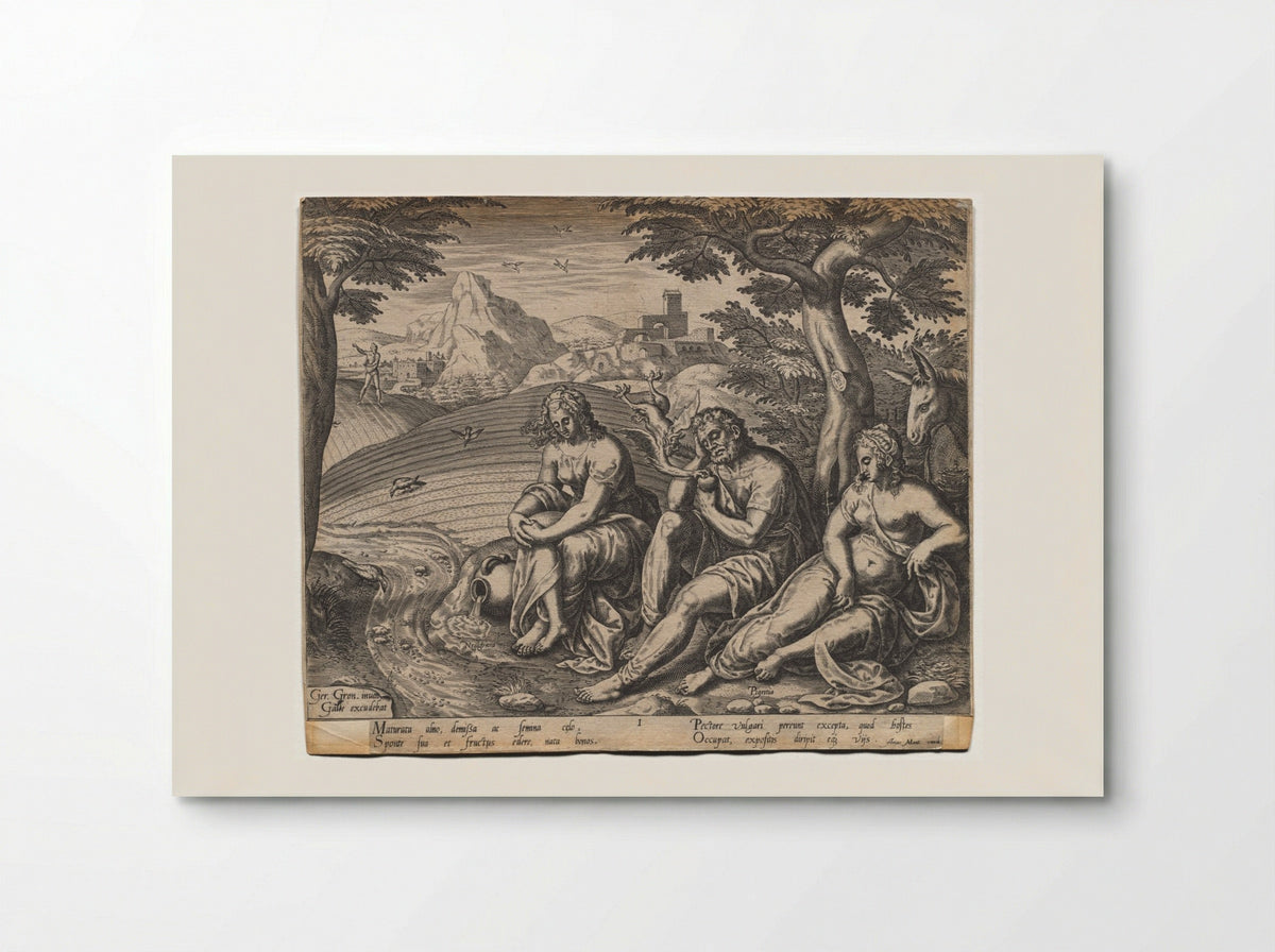 The Parable of the Sower and the Seed: The Seed Falling by the Way Side - Gerard van Groeningen - Poster