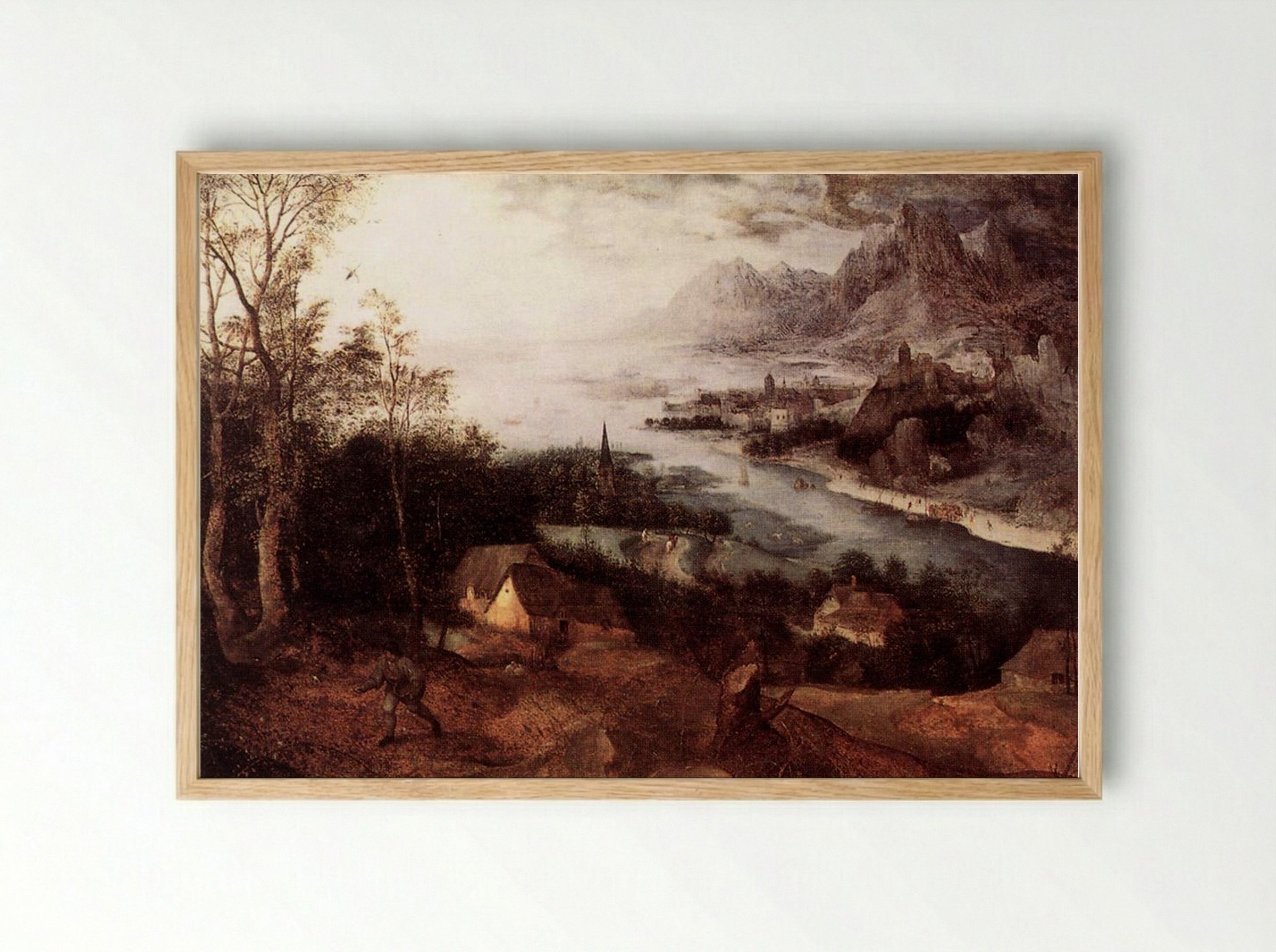 The Parable of the Sower - Pieter Bruegel the Elder - Framed Print Wood