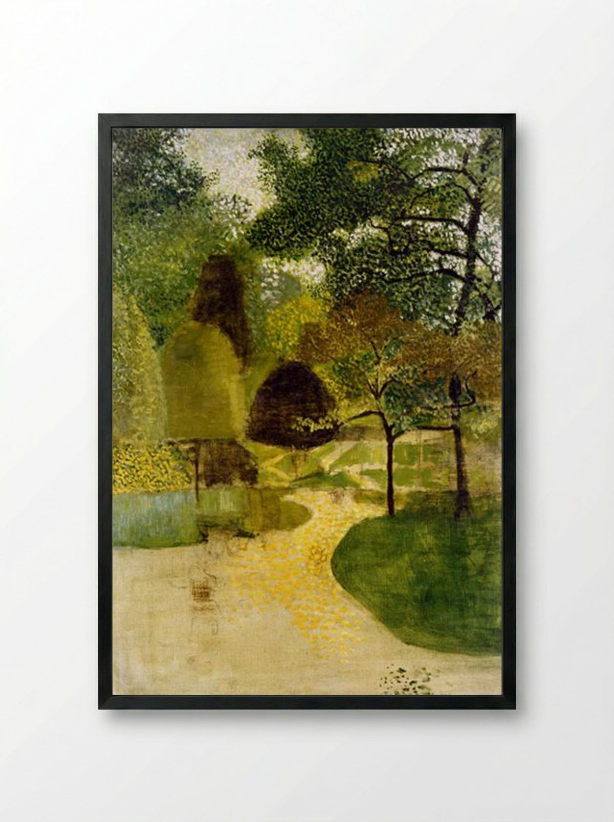 The Park - Victor Pasmore - Framed Print Black