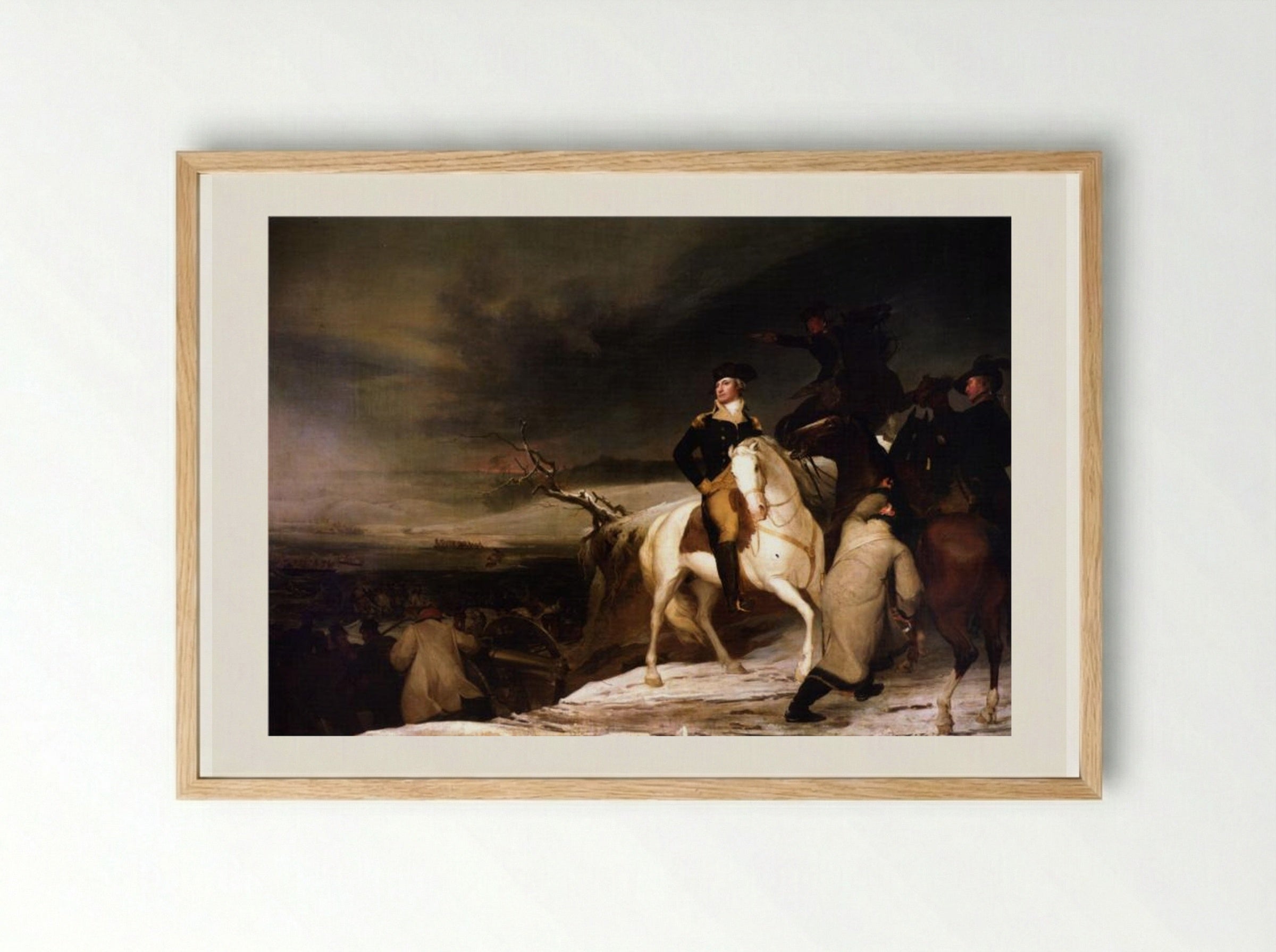 The Passage of the Delaware - Thomas Sully - Framed Print Wood