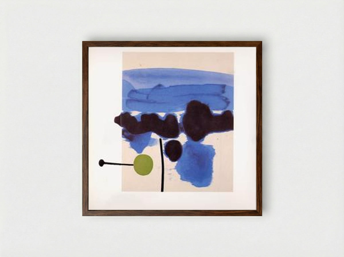 The Passion Flower - Victor Pasmore - Framed Print Dark Wood