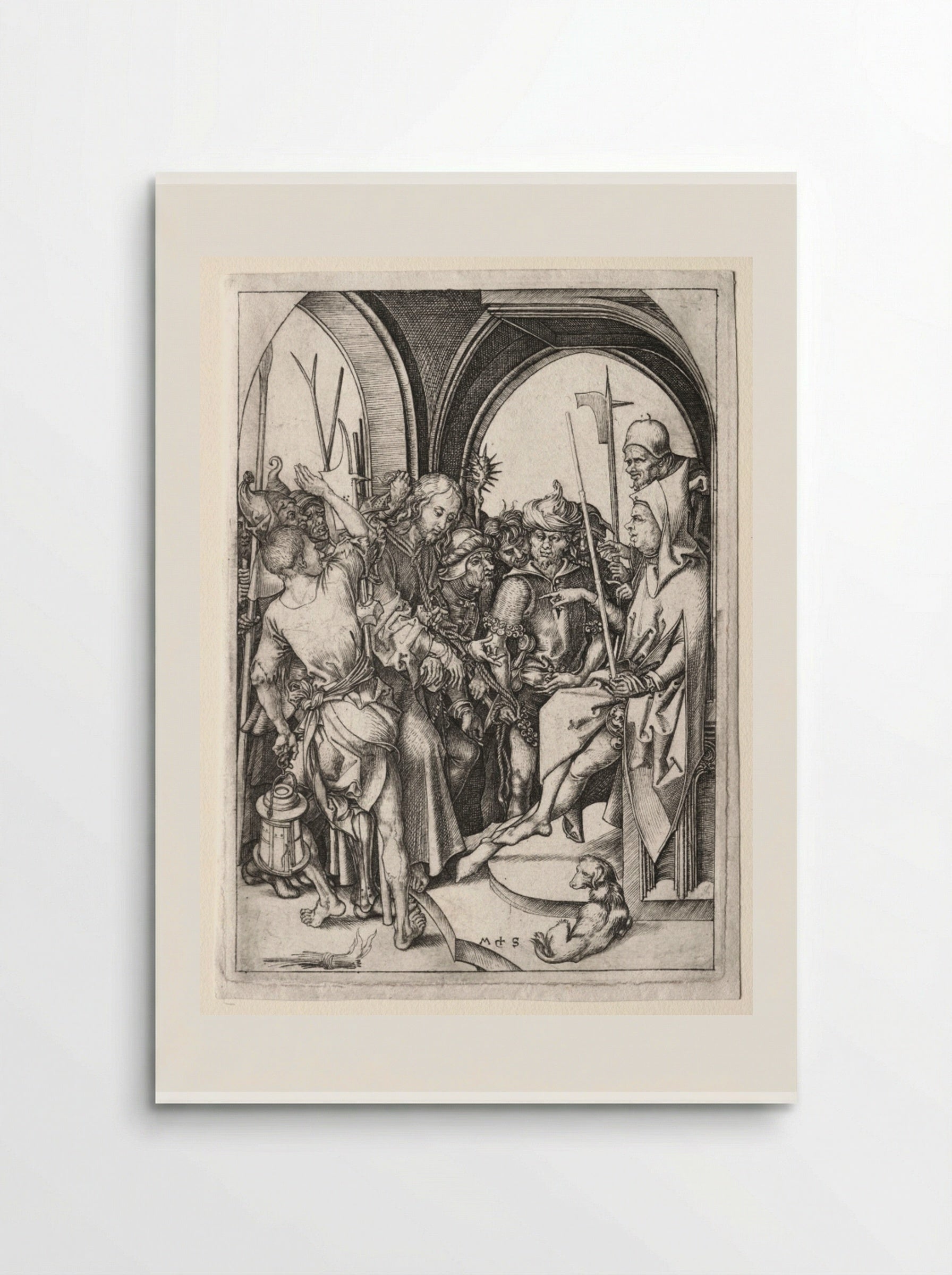 The Passion: Christ Before Annas - Martin Schongauer - Poster