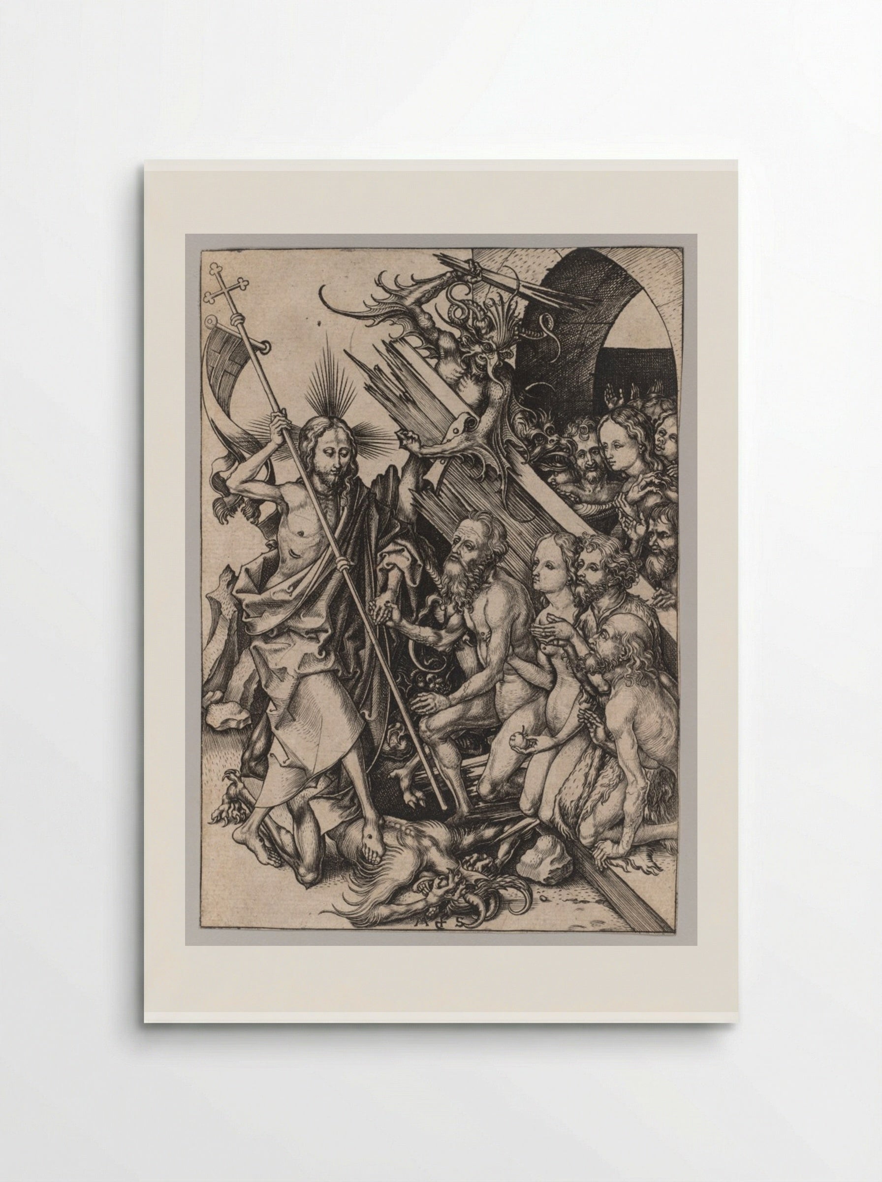 The Passion: Christ in Limbo - Martin Schongauer - Poster