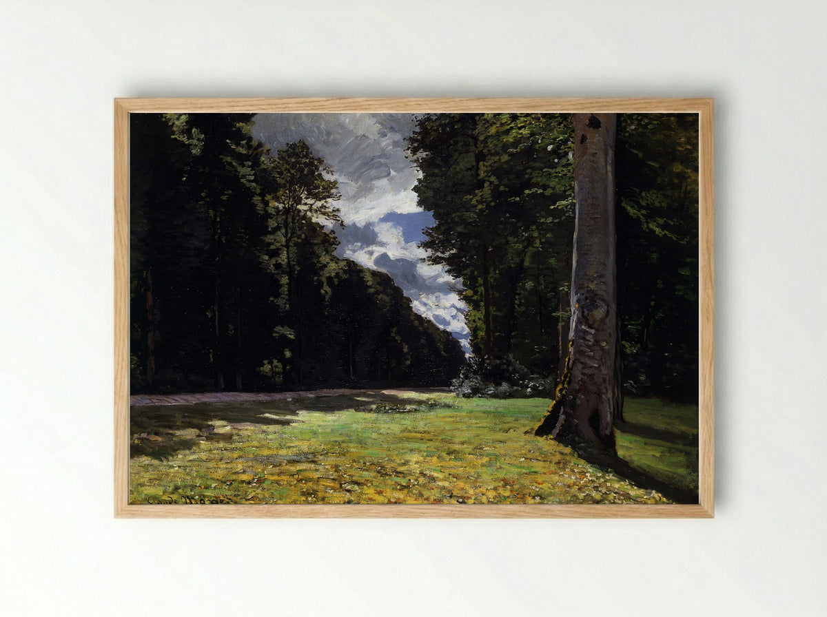 The Pavé de Chailly in the Fontainebleau Forest - Claude Monet - Framed Print Wood