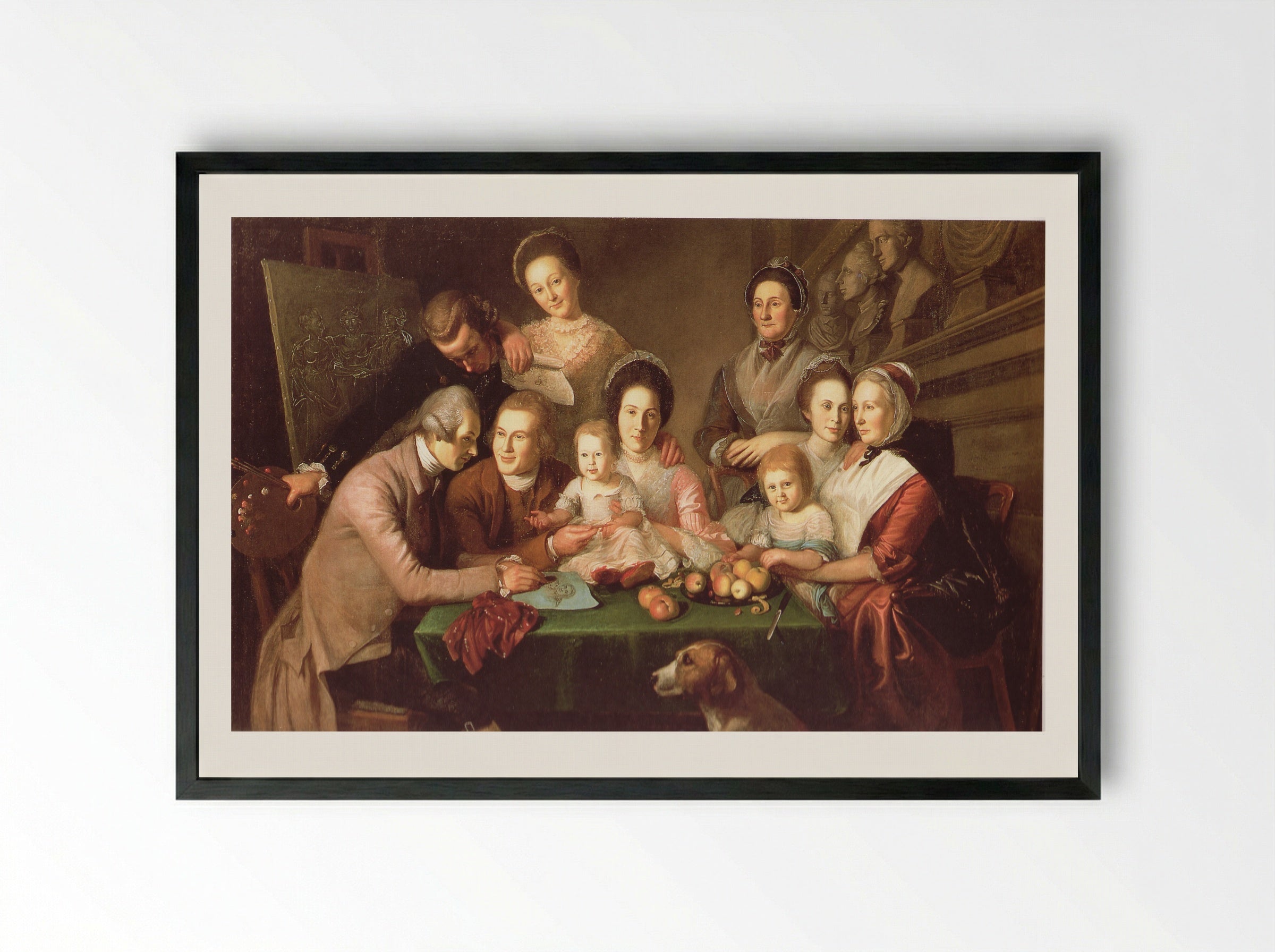 The Peale Family - Charles Willson Peale - Framed Print Black