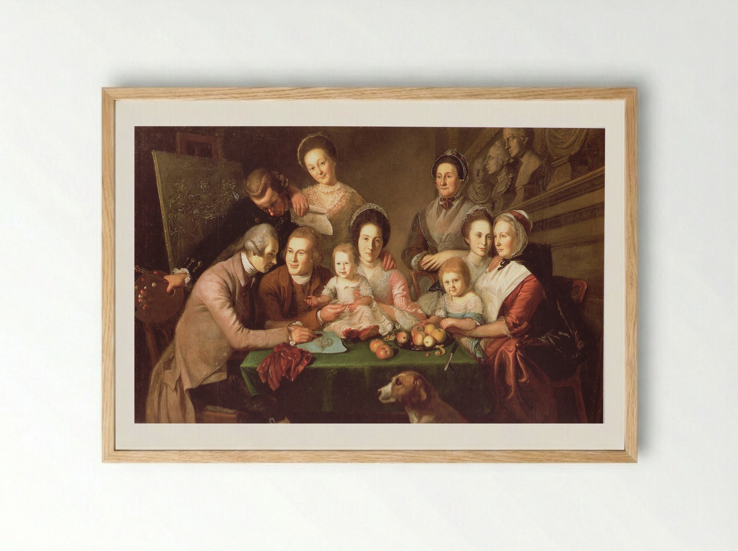 The Peale Family - Charles Willson Peale - Framed Print Wood