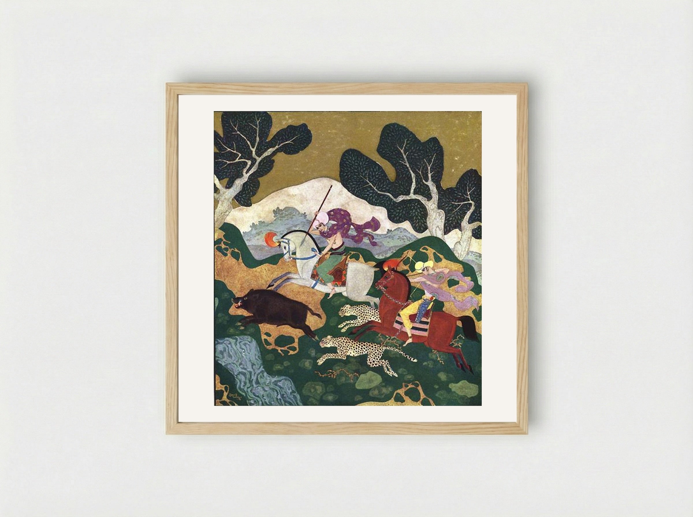 The Pearl of the Boar - Edmund Dulac - Framed Print Wood
