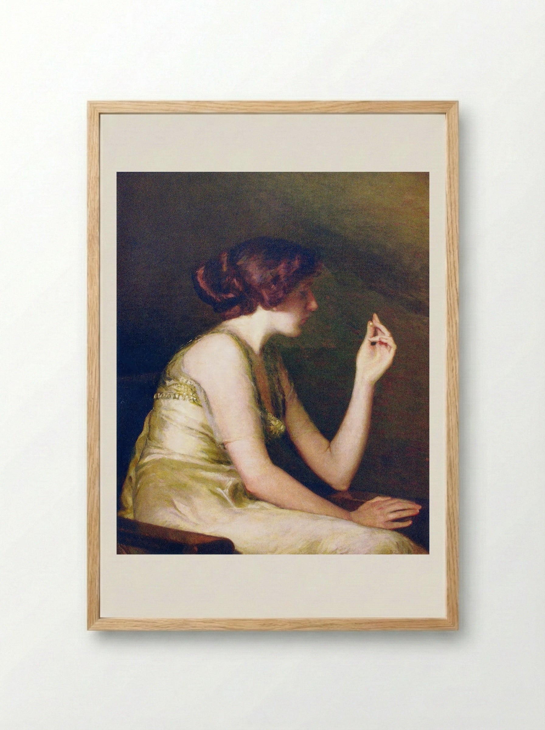 The Pearl - Lilla Cabot Perry - Framed Print Wood