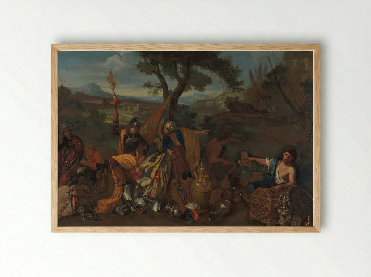 The Pedlars - Andrea di Leone - Framed Print Wood